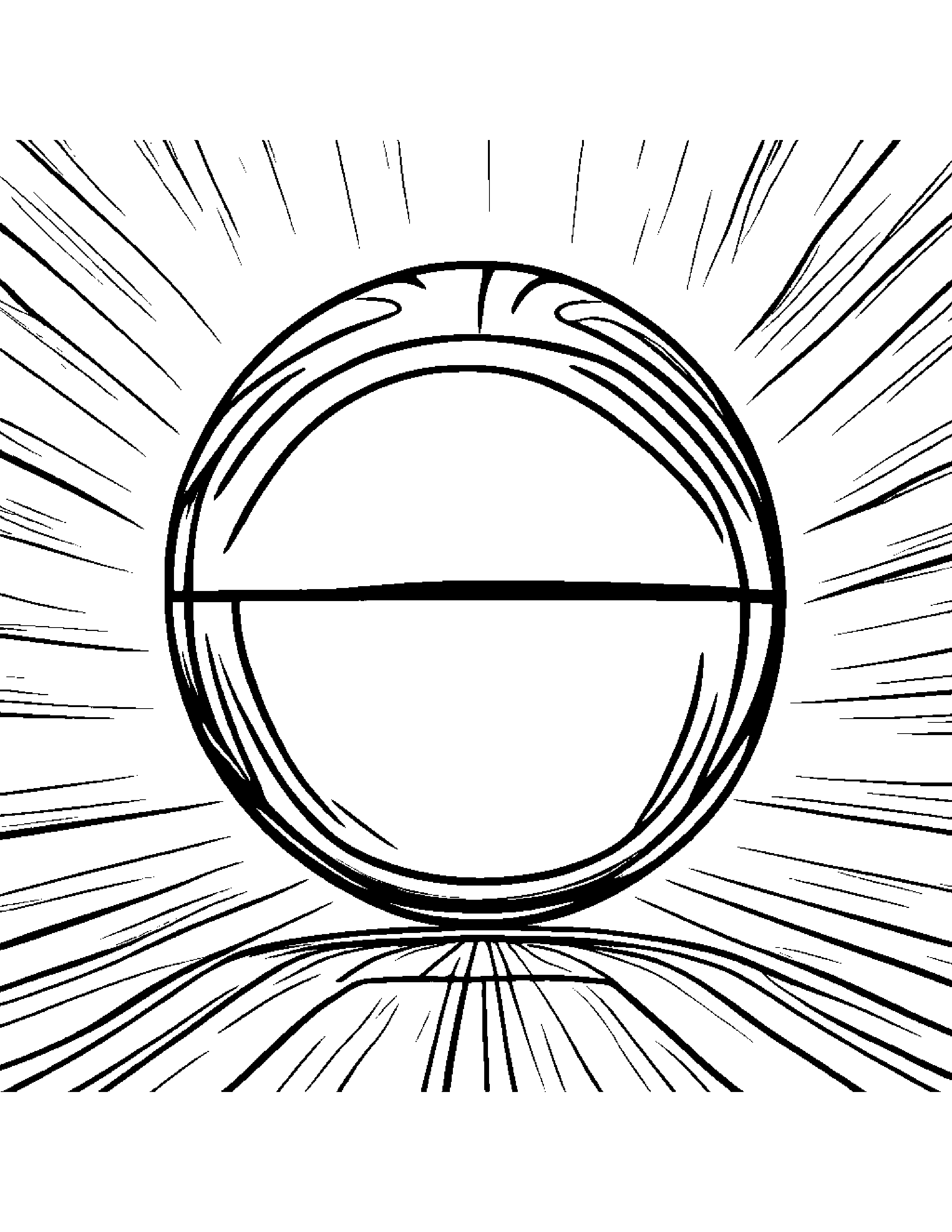 Shy Basketball Coloring Page (Free Printable PDF)