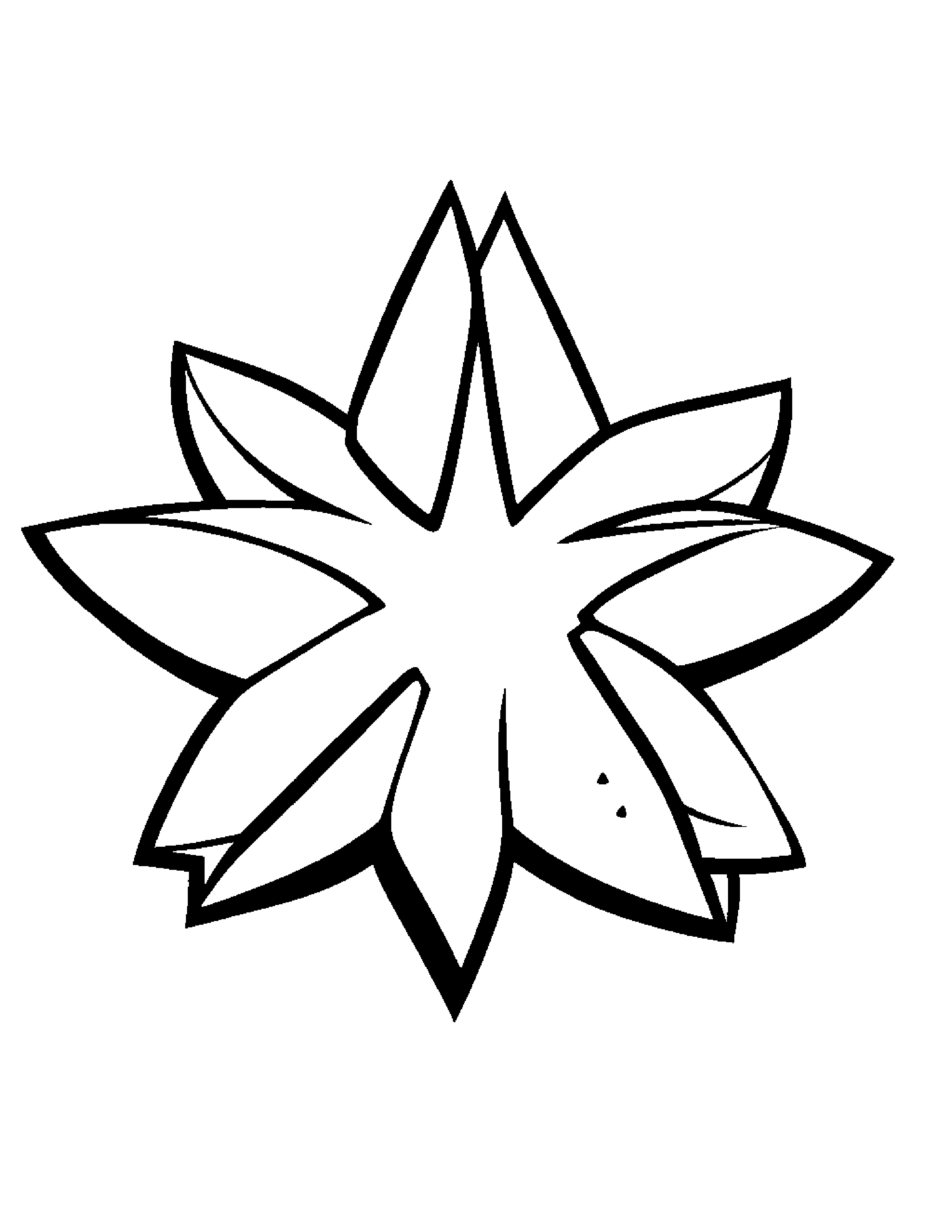 Watermelon Slice With A Friendly Star #3 Coloring Page (Free Printable PDF)