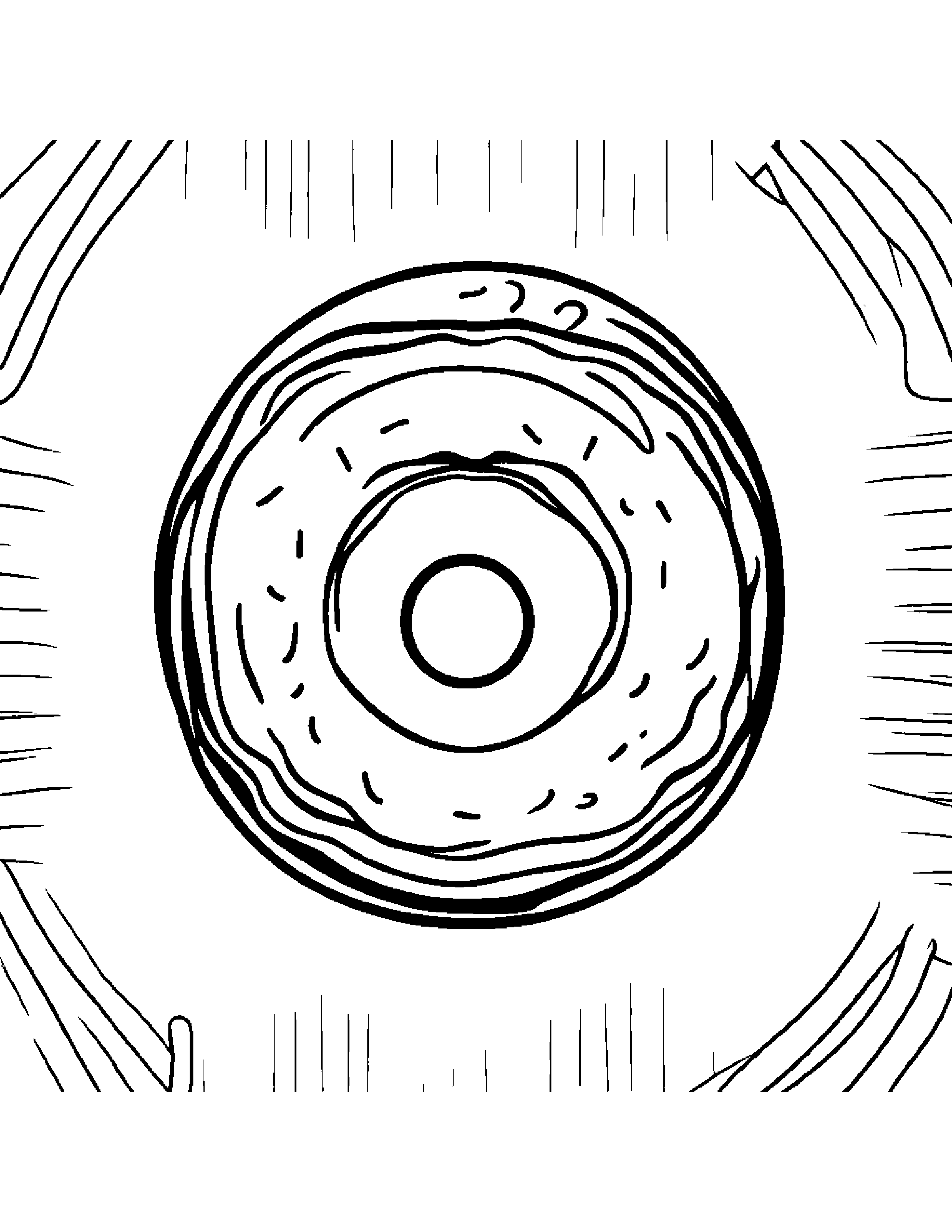 Tiny Donut Coloring Page (Free Printable PDF)