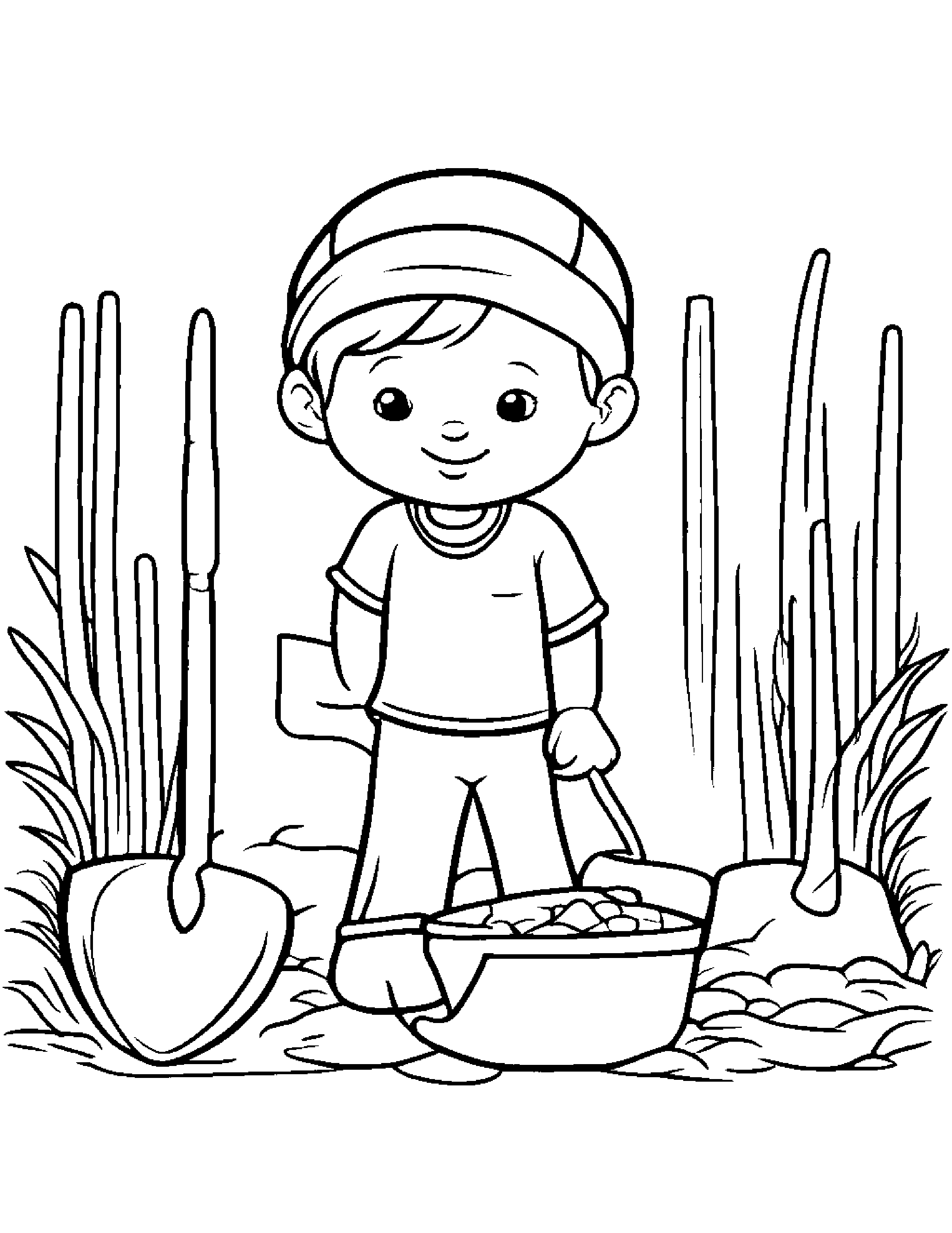 Cozy Shovel #2 Coloring Page (Free Printable PDF)