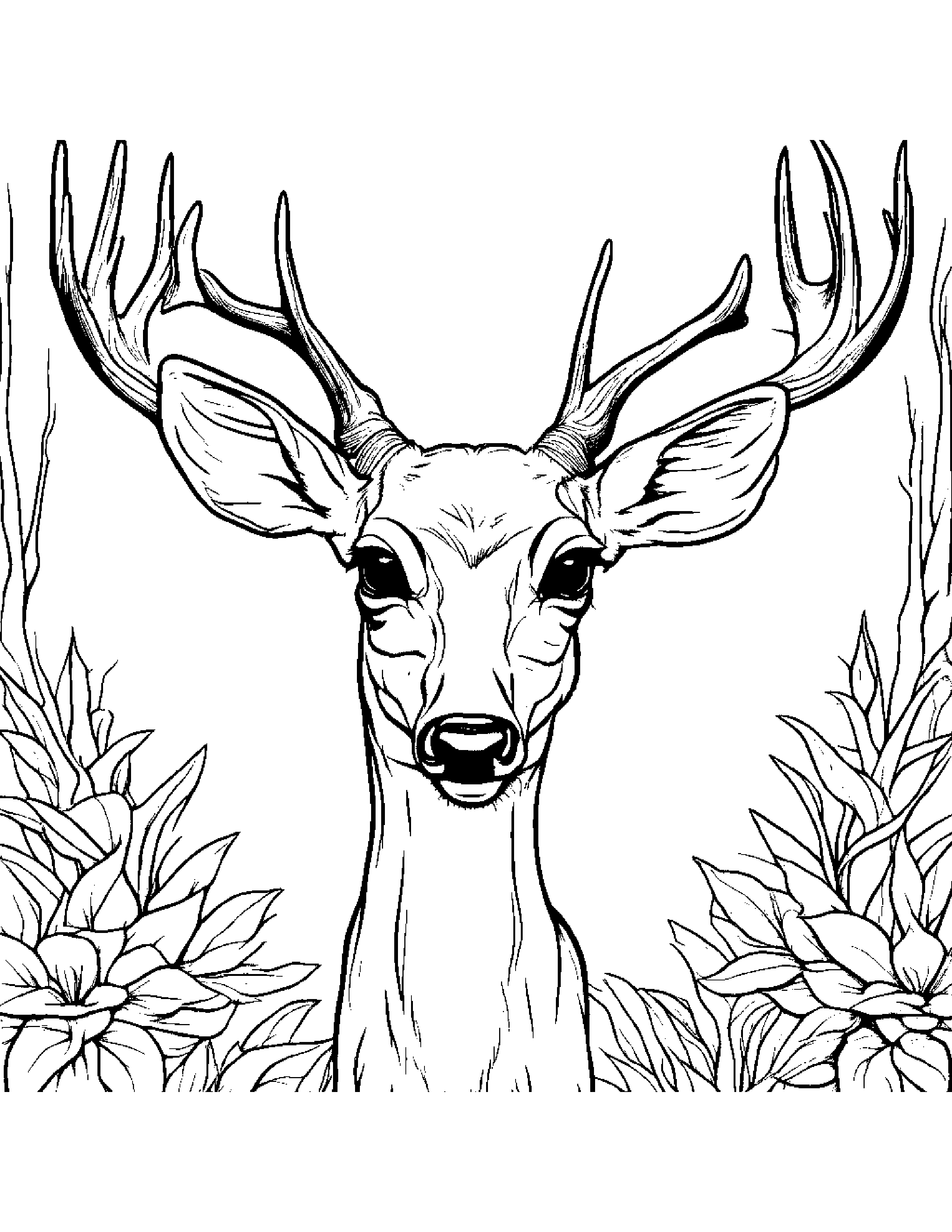 Deer Fawn Coloring #5 Coloring Page (Free Printable PDF)