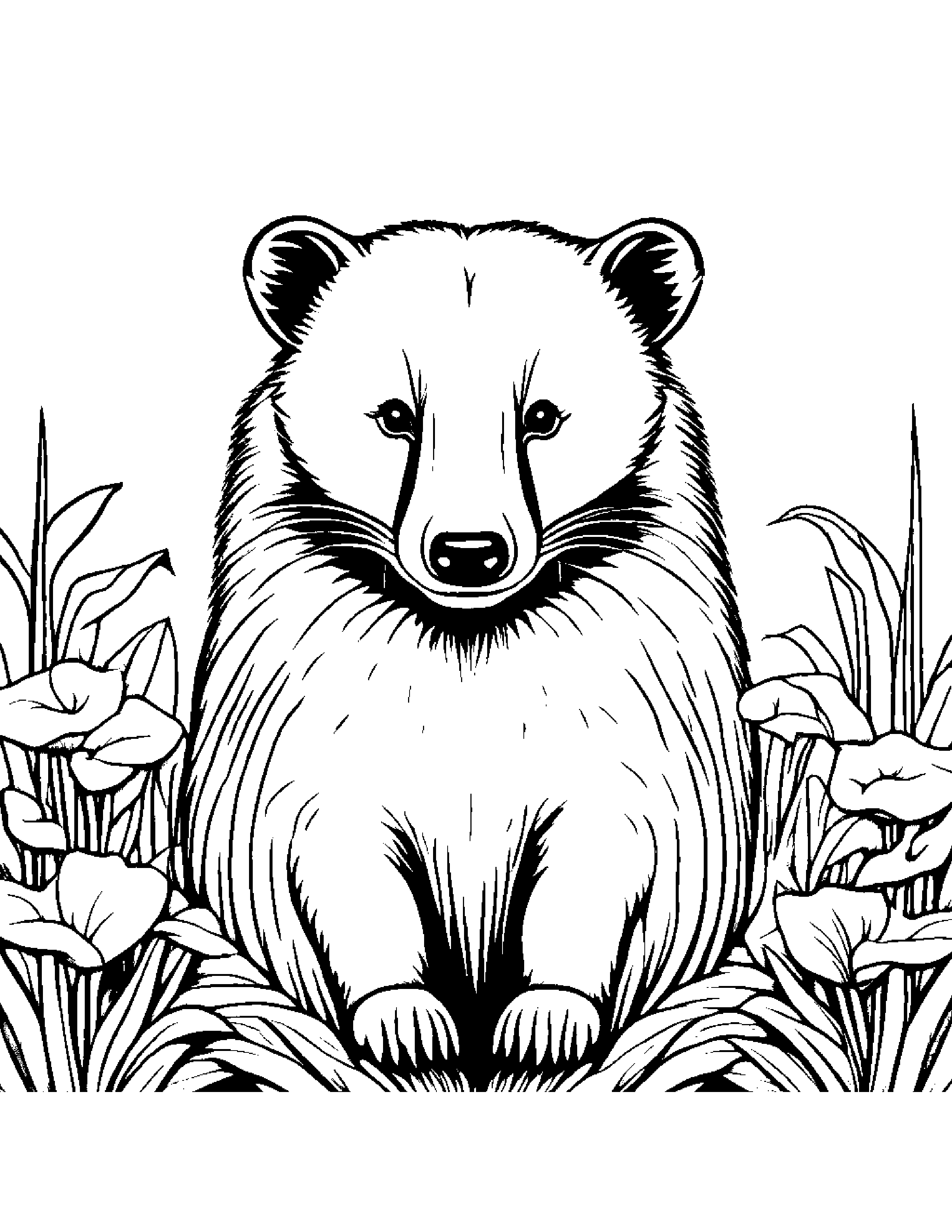 Gentle Badger #3 Coloring Page (Free Printable PDF)