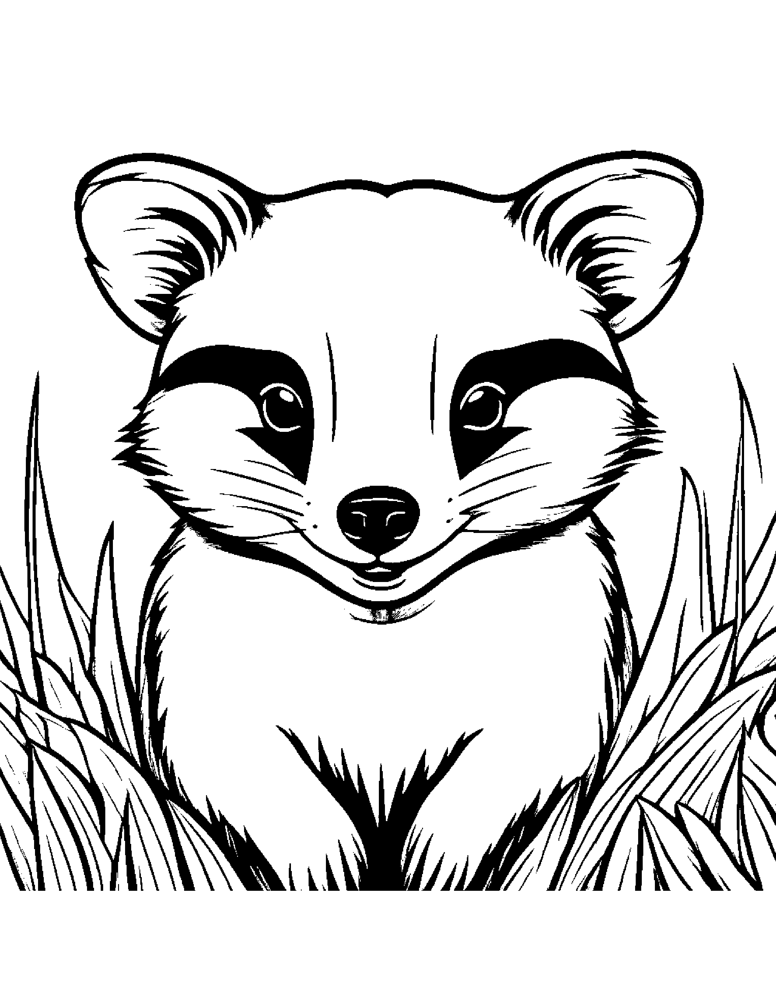 Playful Badger Smiling #3 Coloring Page (Free Printable PDF)