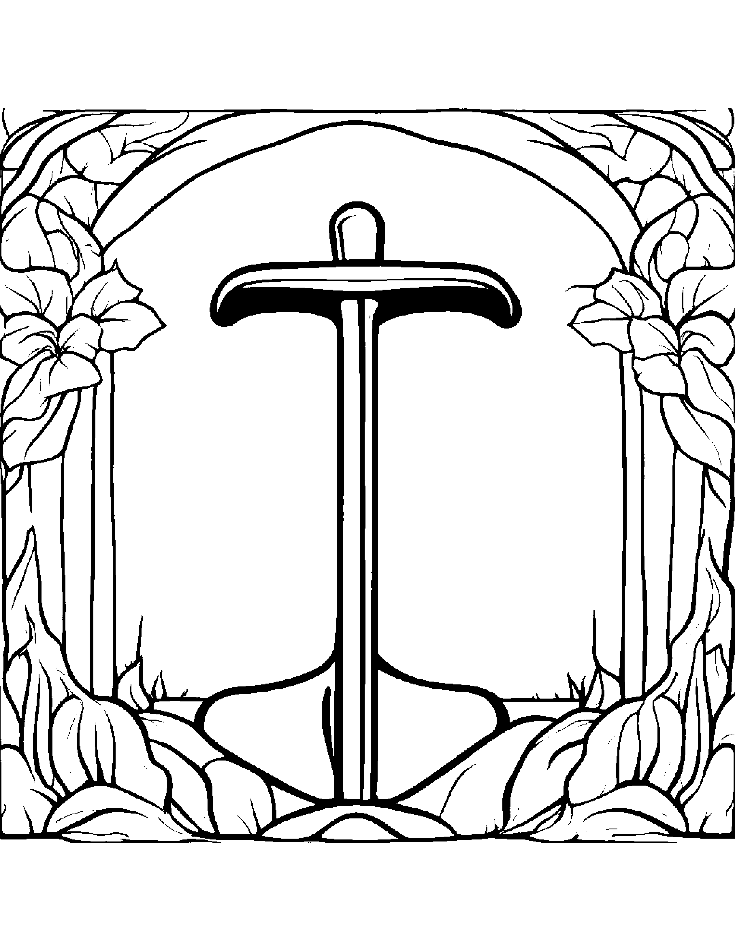 Polite Shovel #2 Coloring Page (Free Printable PDF)