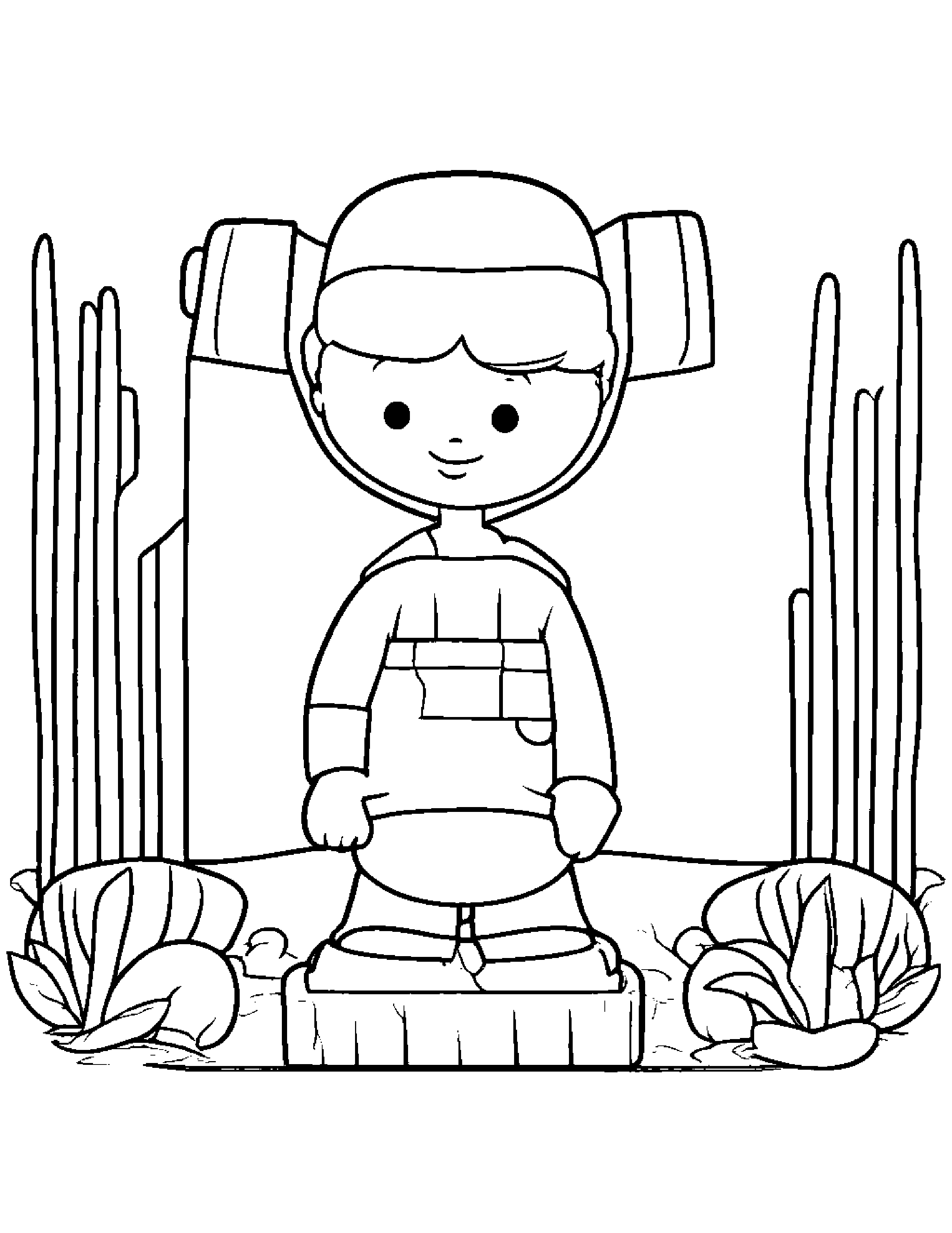 Polite Shovel #3 Coloring Page (Free Printable PDF)