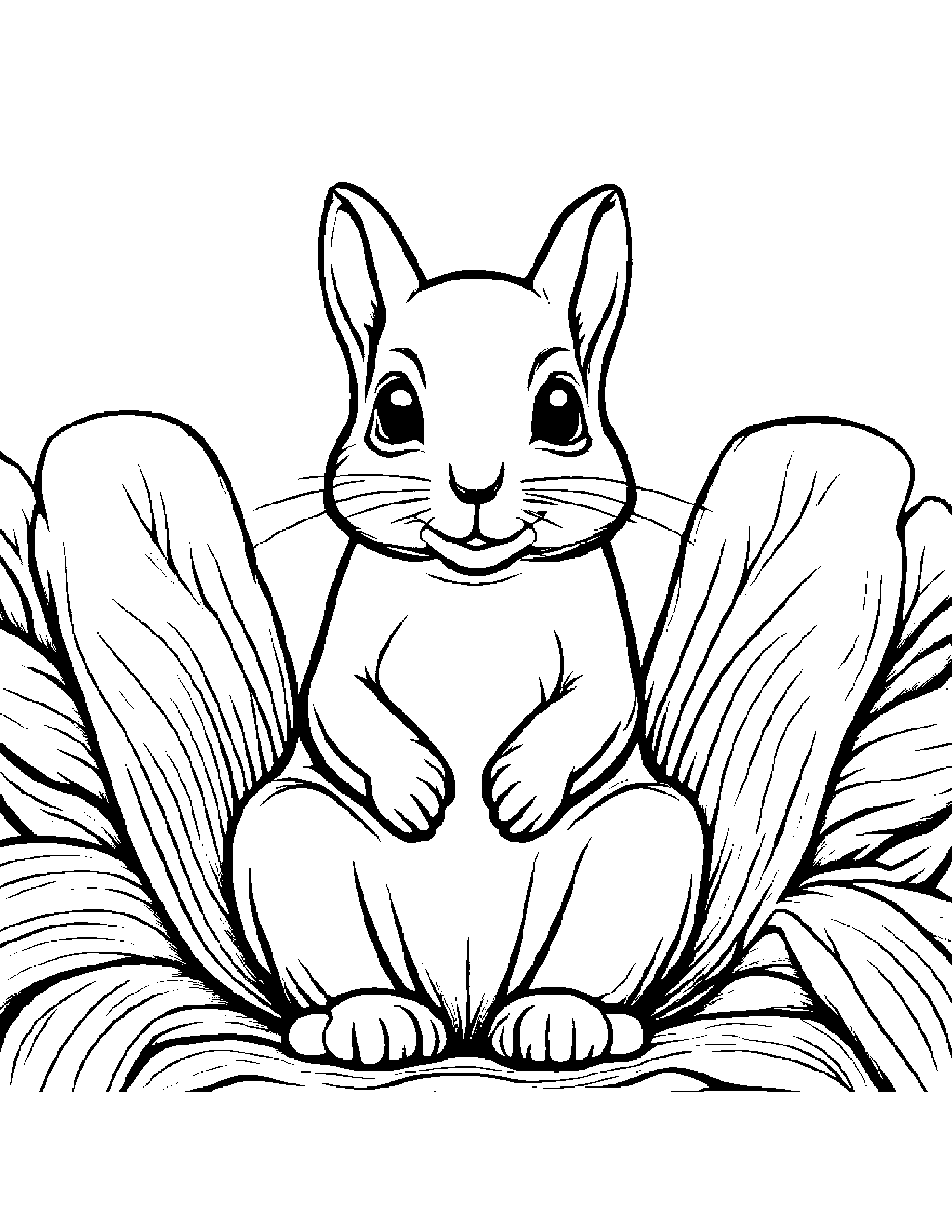 Sprightly Squirrel #3 Coloring Page (Free Printable PDF)