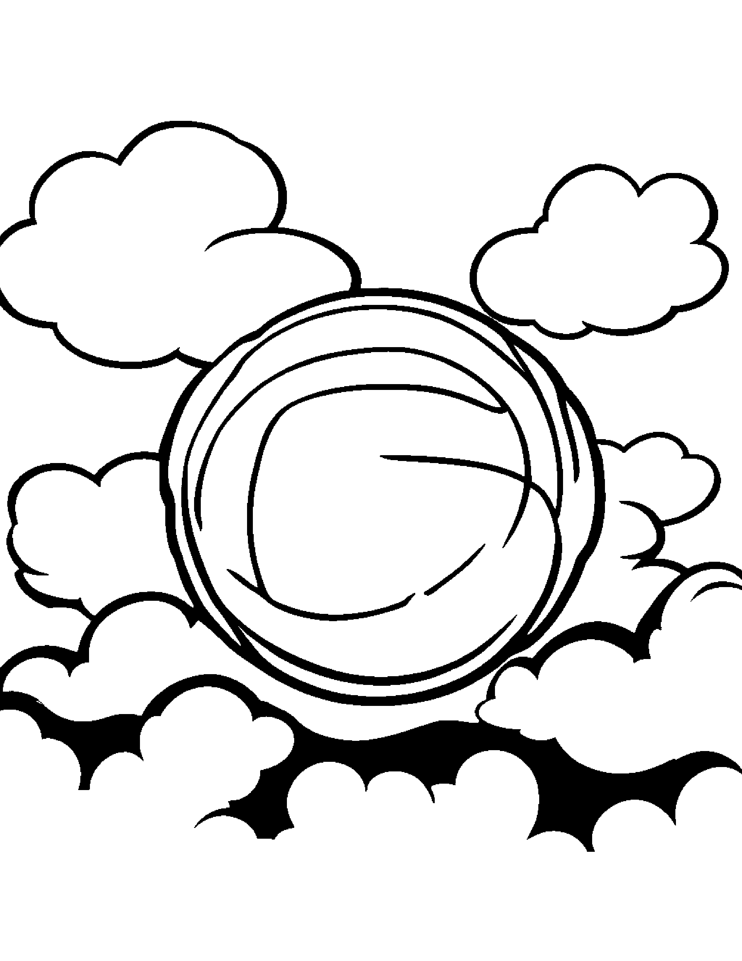 Zippy Basketball On A Fluffy Cloud #3 Coloring Page (Free Printable PDF)