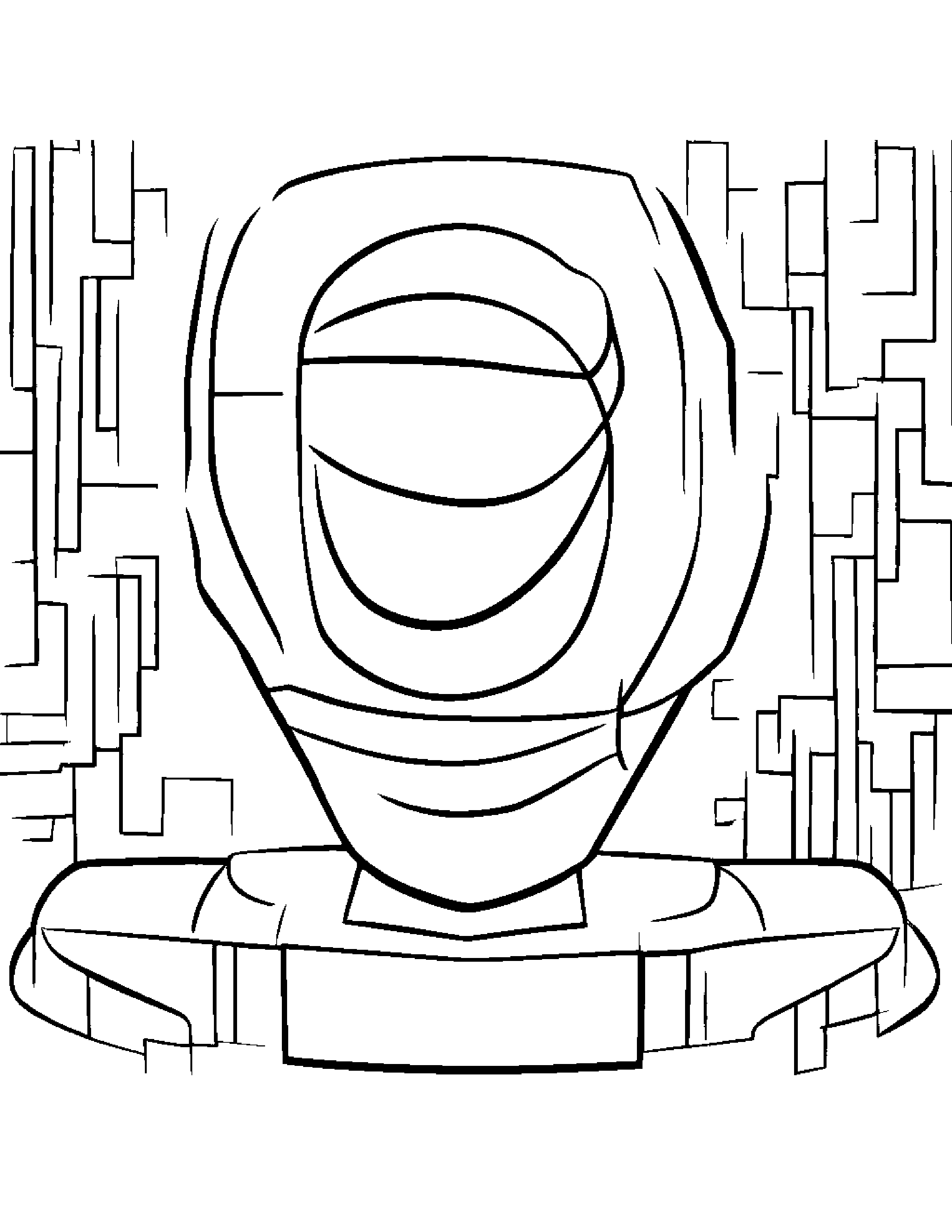 Happy Basketball #2 Coloring Page (Free Printable PDF)