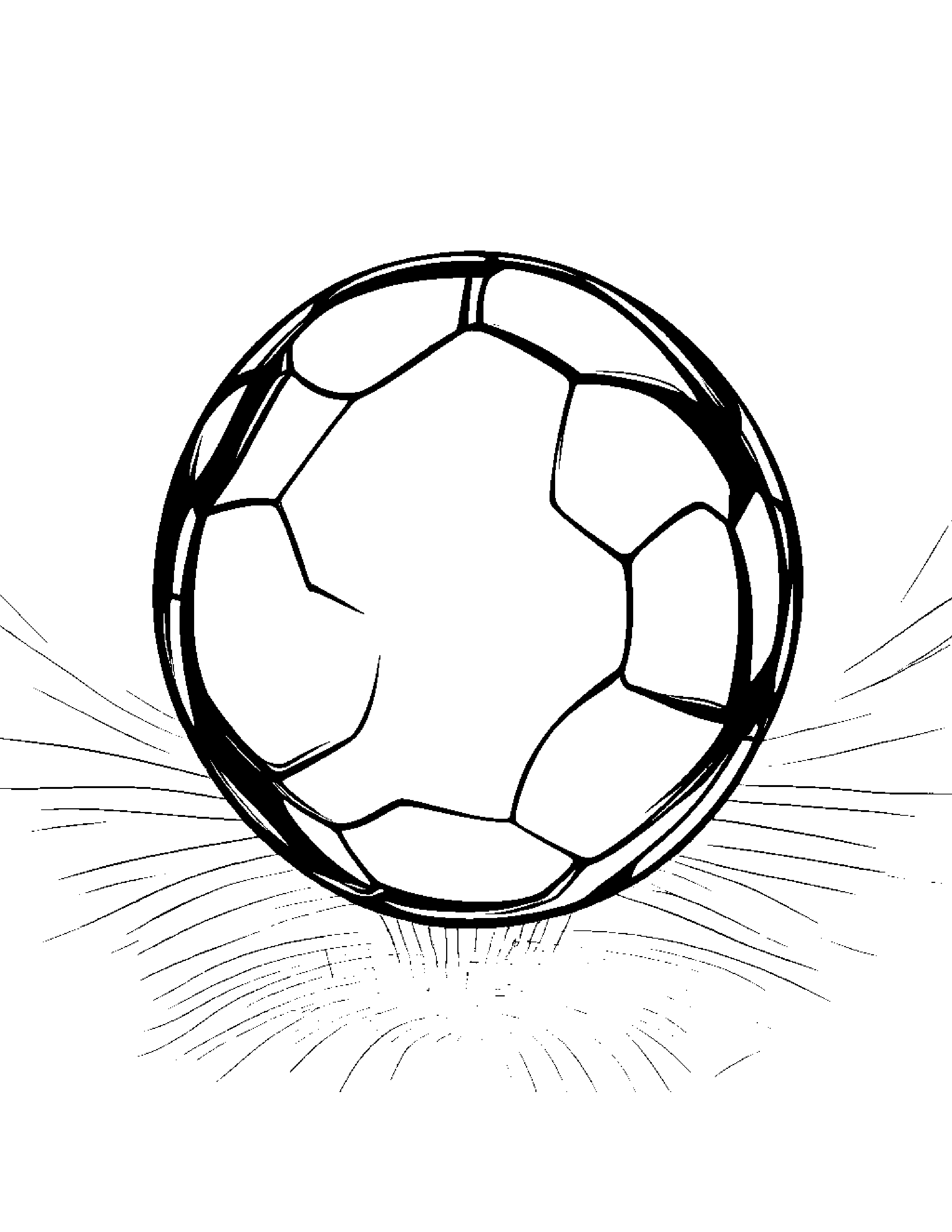 Soccer Ball With Balloon Coloring Page (Free Printable PDF)