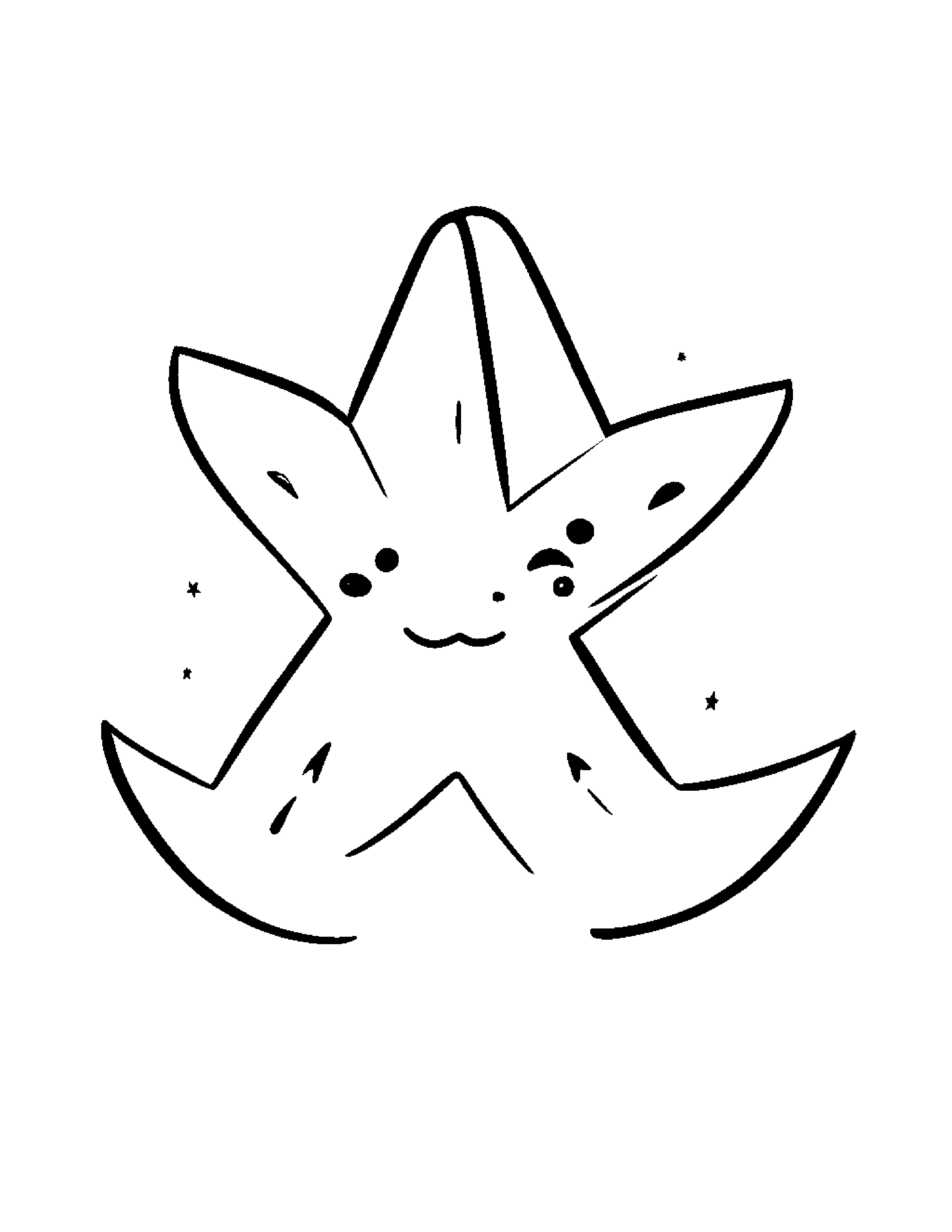 Sleepy Watermelon Slice With A Star #2 Coloring Page (Free Printable PDF)