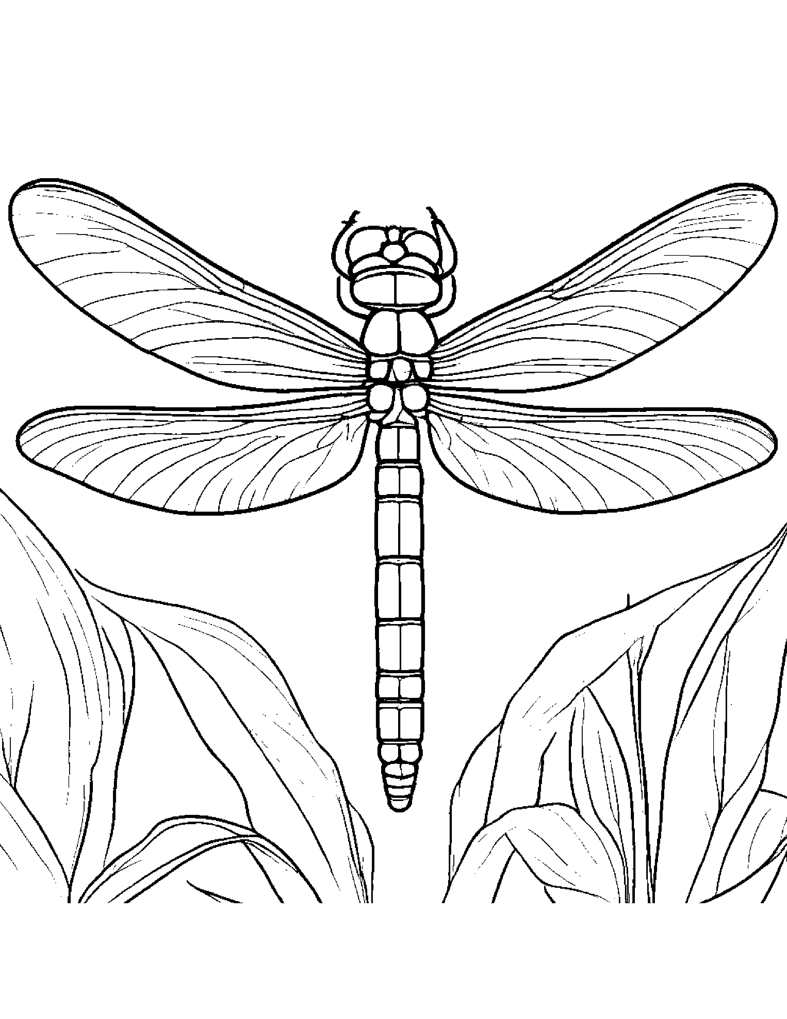 Little Dragonfly Coloring Page (Free Printable PDF)