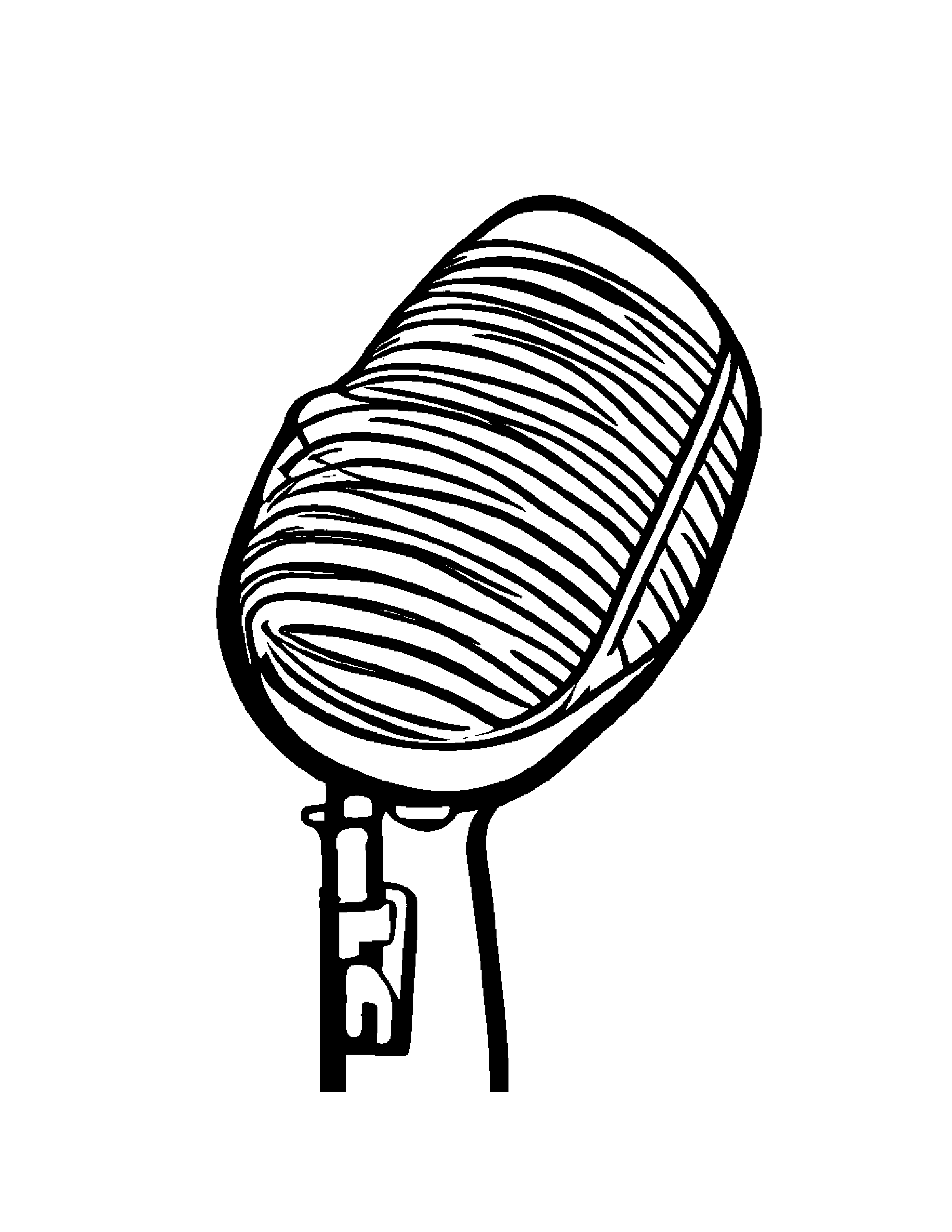Microphone Coloring Page (Free Printable PDF)