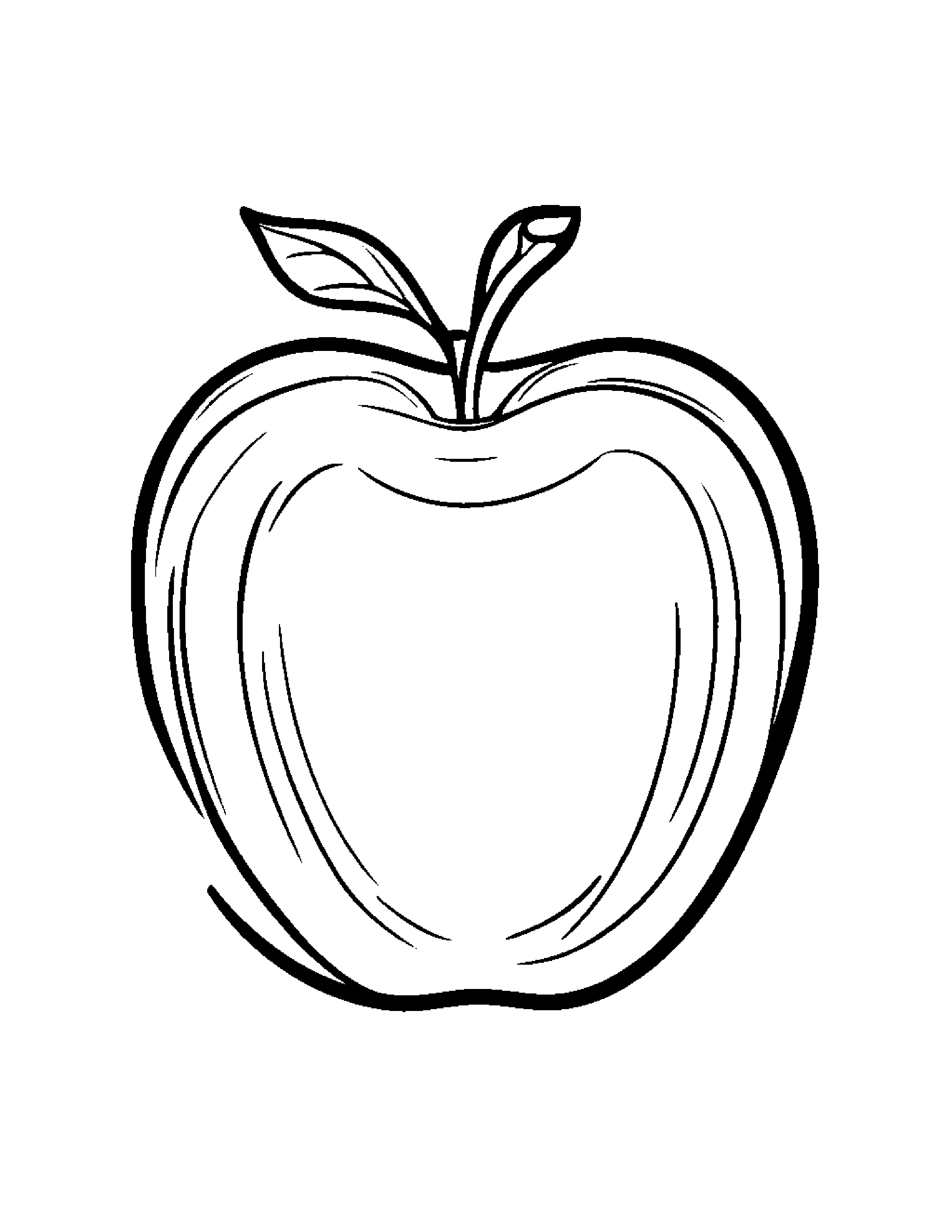 Little Apple #2 Coloring Page (Free Printable PDF)