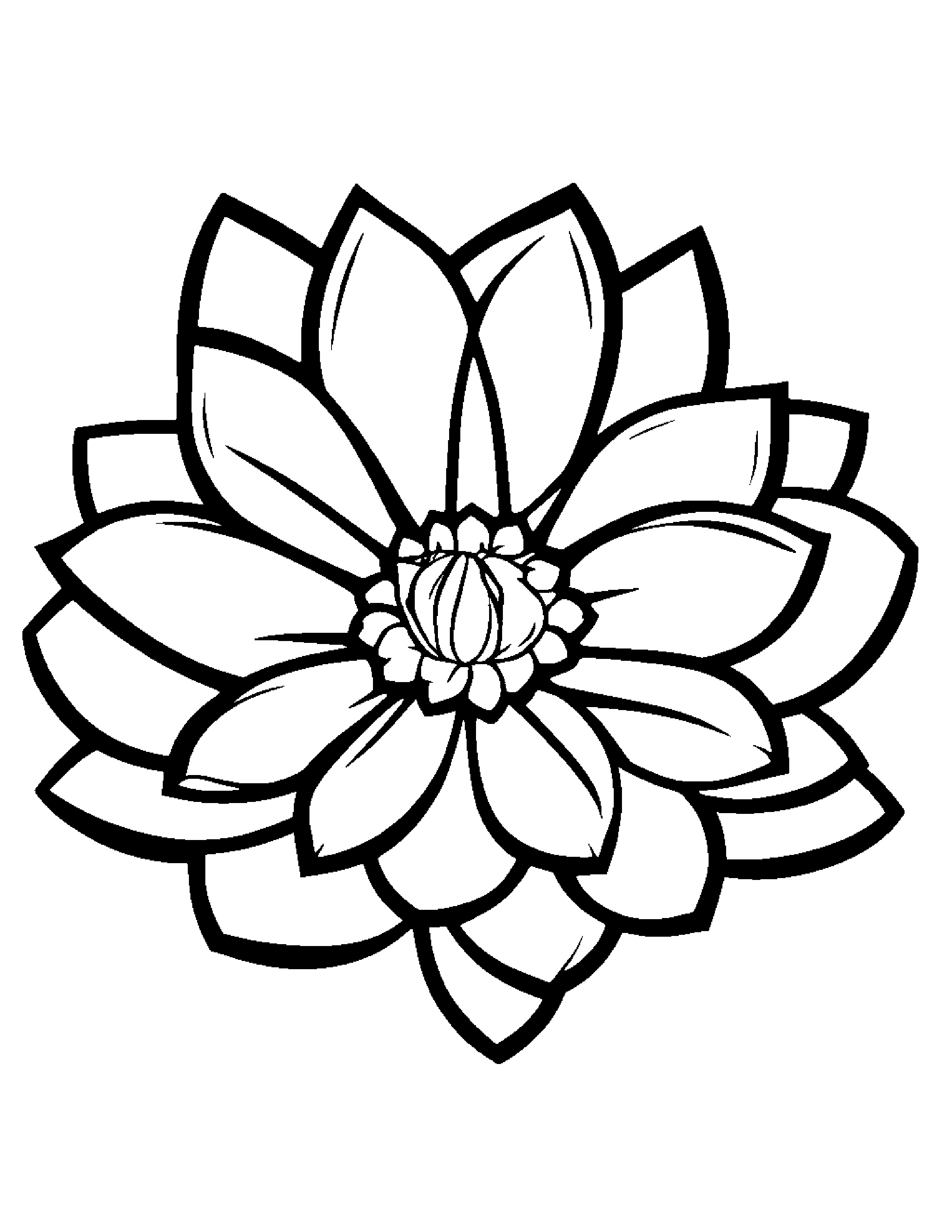 Tiny Watermelon Slice With A Flower #2 Coloring Page (Free Printable PDF)