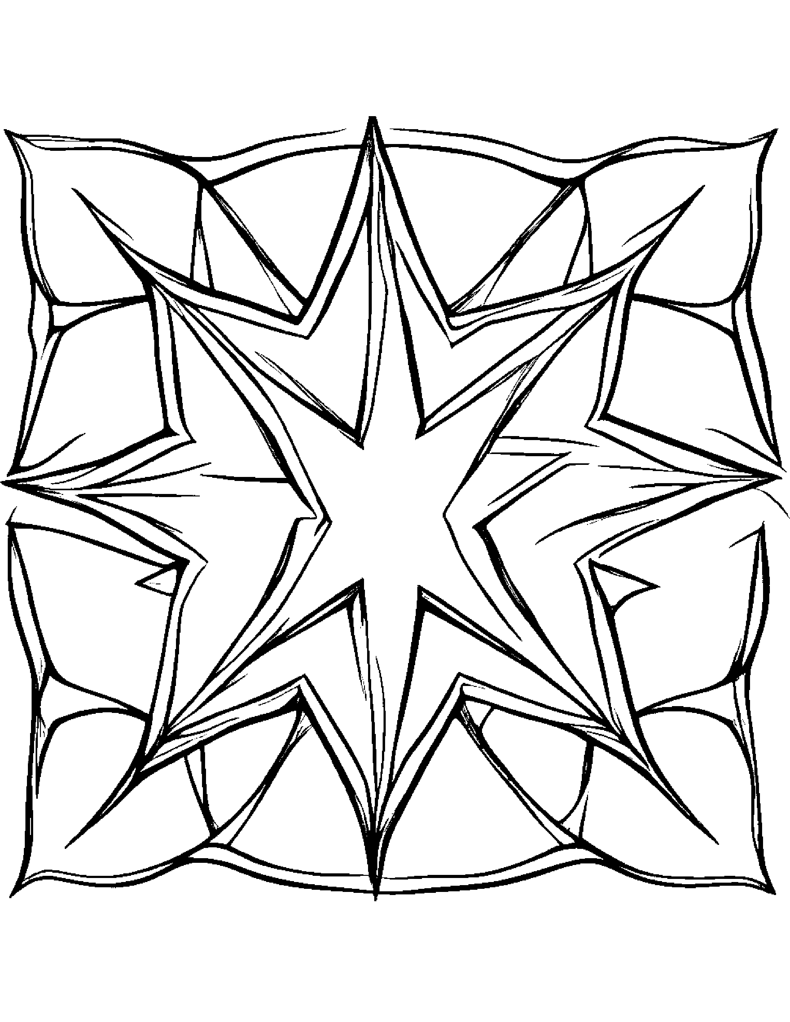 Brave Star Wand #2 Coloring Page (Free Printable PDF)