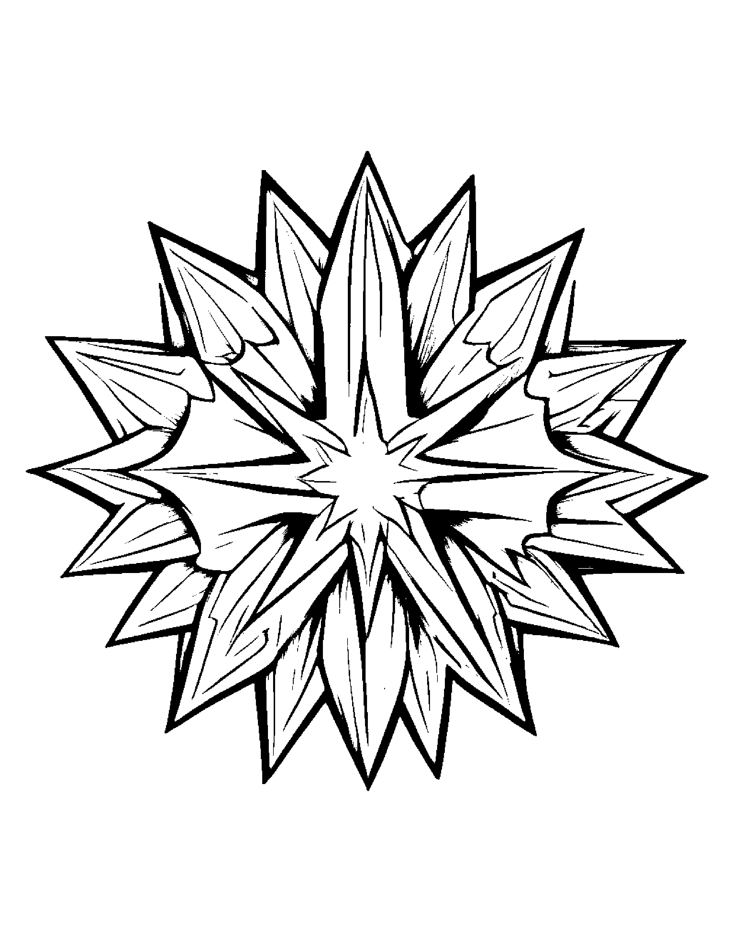 Brave Star Wand #3 Coloring Page (Free Printable PDF)