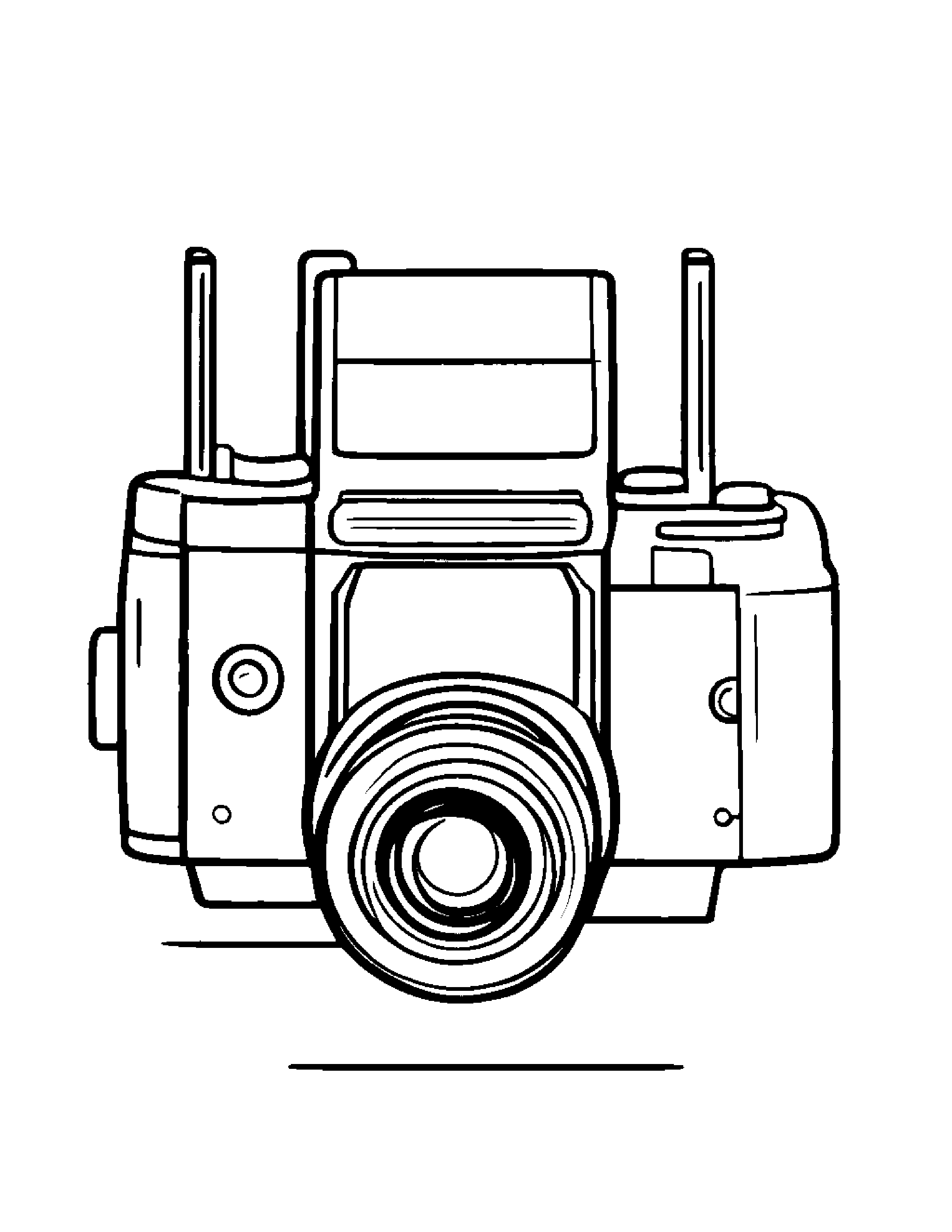 Camera Toy Giving A High Five #2 Coloring Page (Free Printable PDF)
