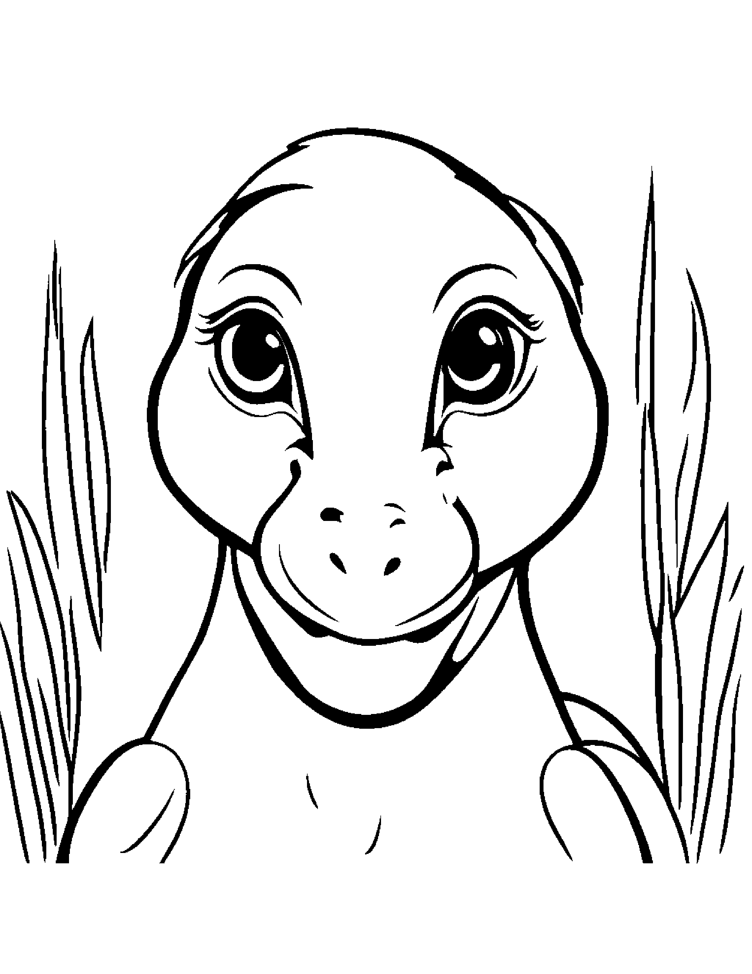 Gosling Making Silly Faces #3 Coloring Page (Free Printable PDF)