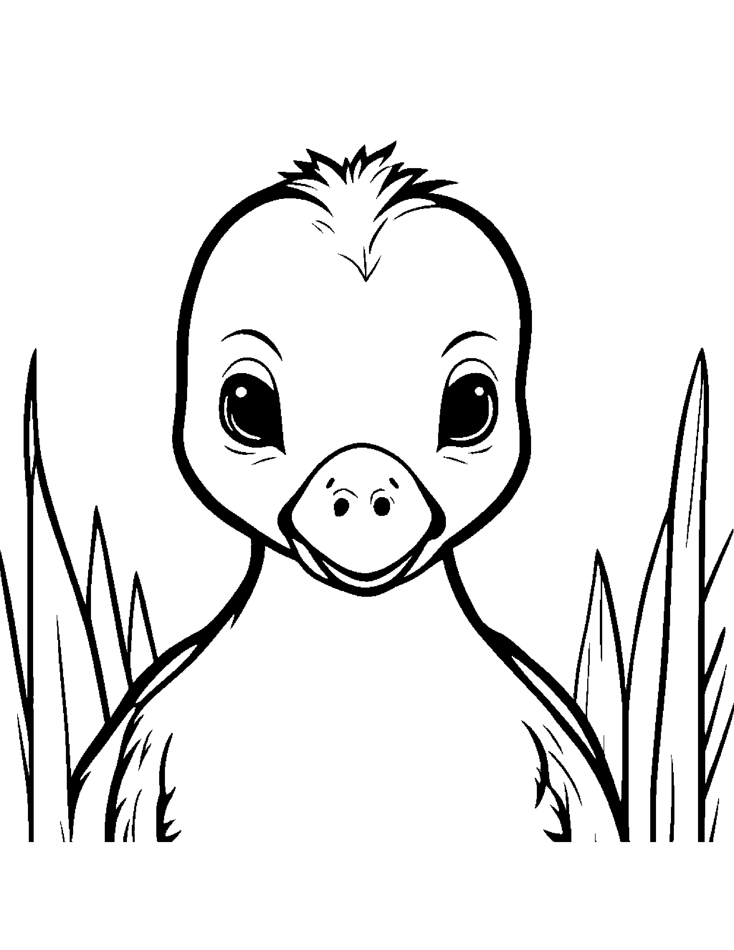 Gosling Making Silly Faces #4 Coloring Page (Free Printable PDF)
