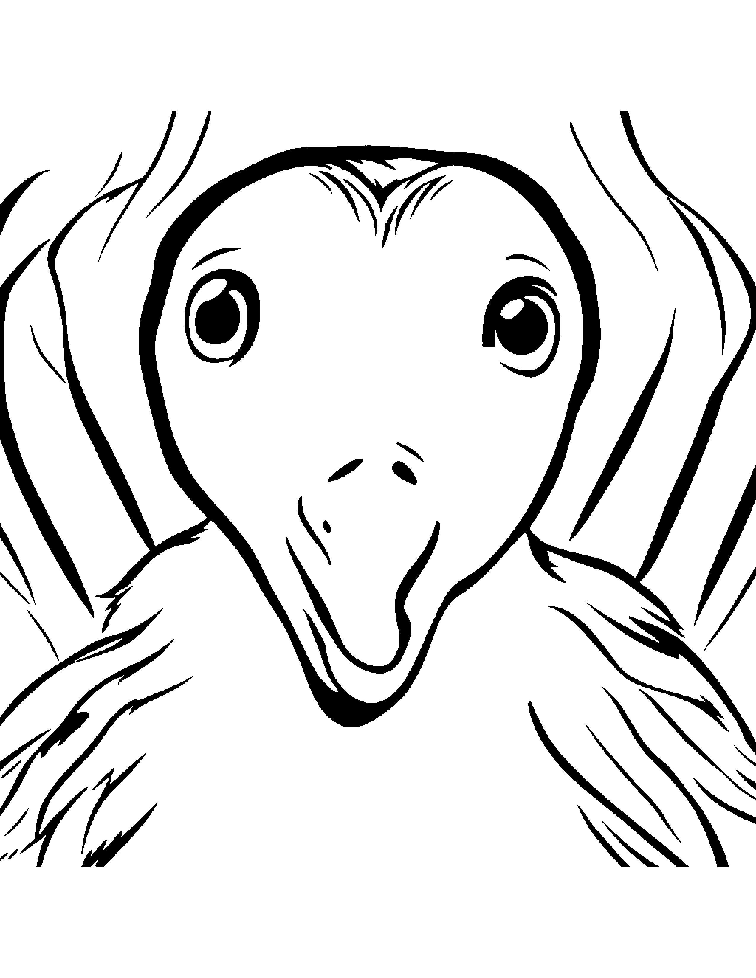 Gosling Making Silly Faces #5 Coloring Page (Free Printable PDF)