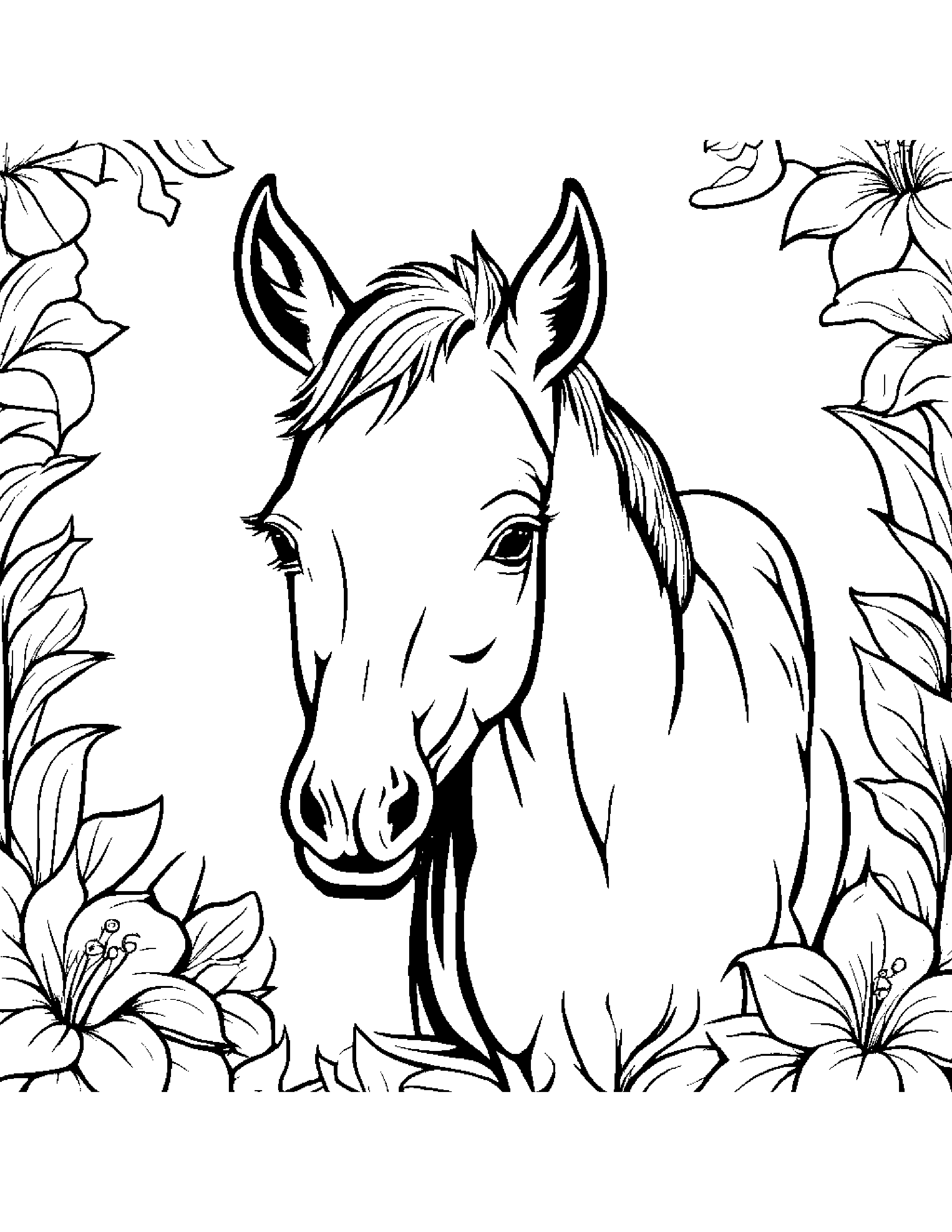 Helpful Foal #2 Coloring Page (Free Printable PDF)