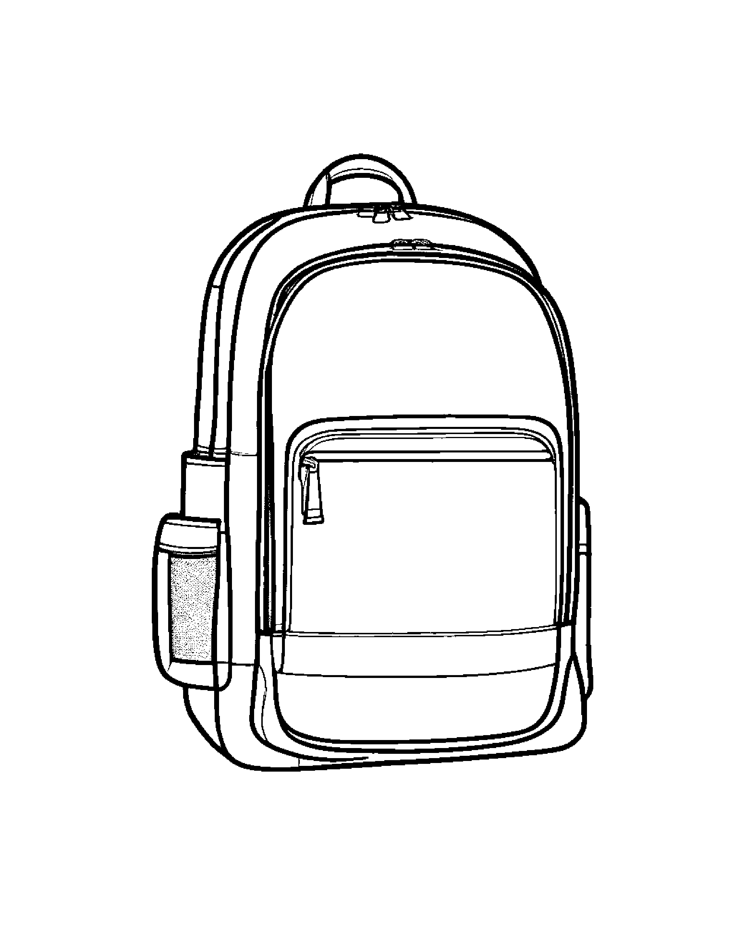 Kind Backpack Coloring Page (Free Printable PDF)