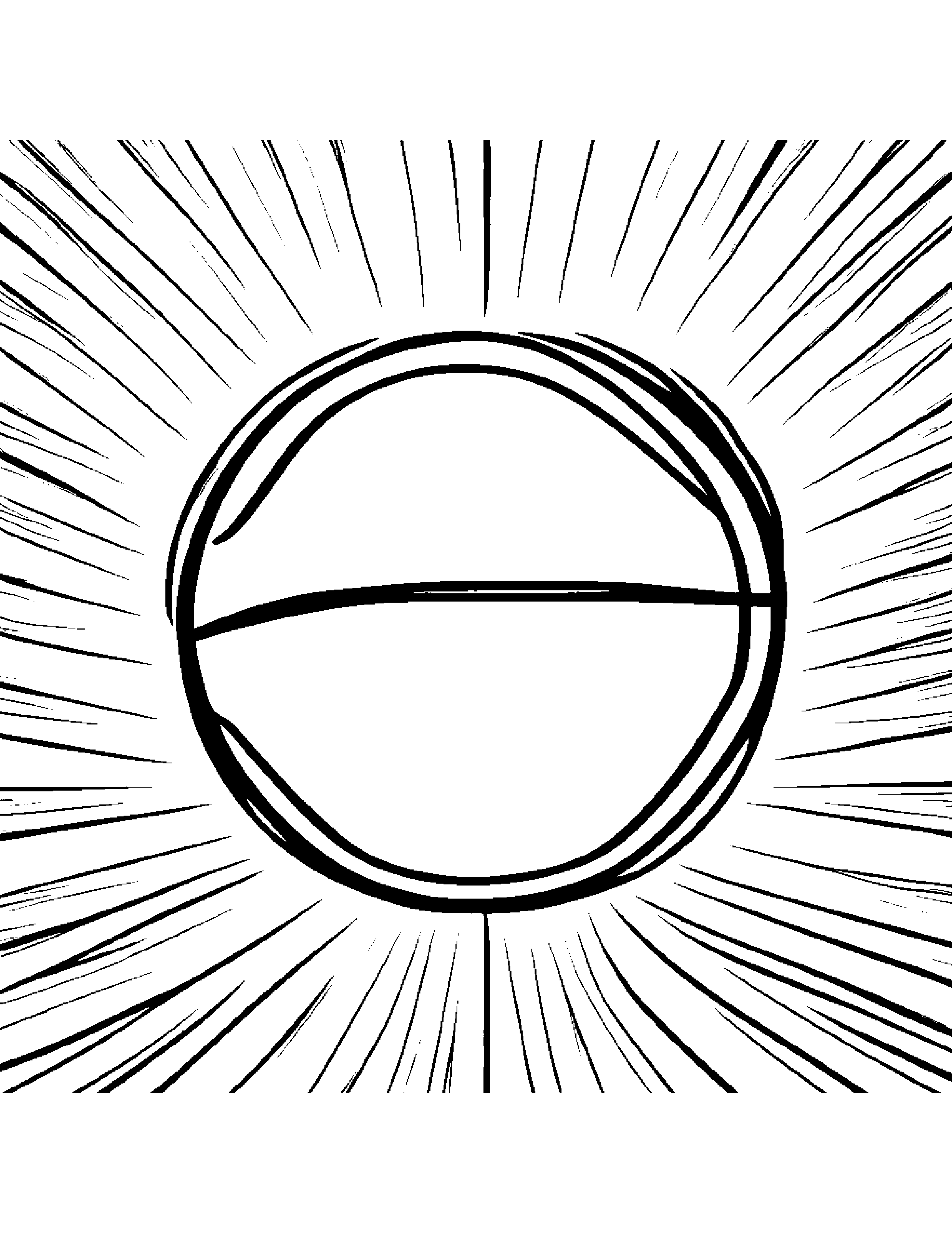 Kind Basketball #3 Coloring Page (Free Printable PDF)