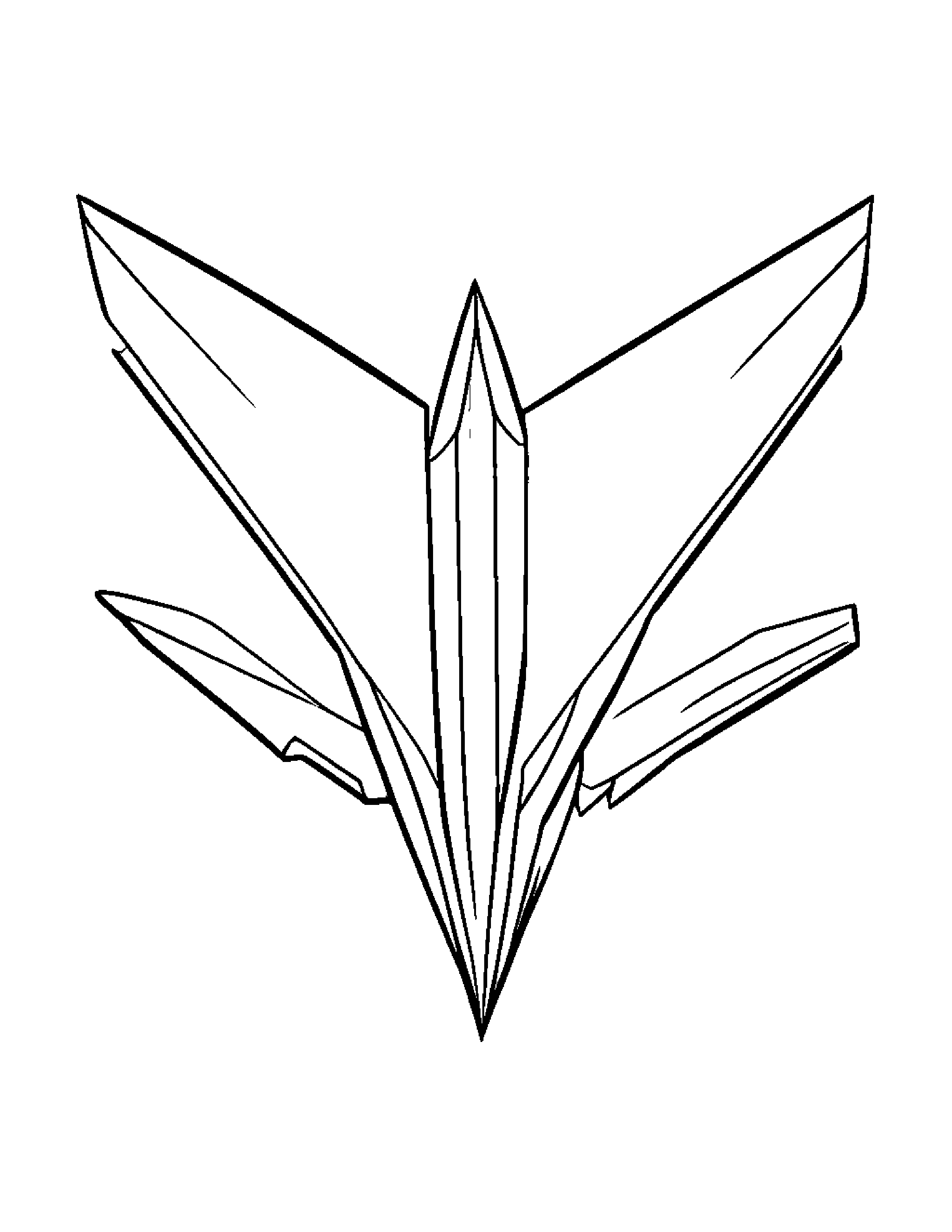 Kind Paper Airplane #5 Coloring Page (Free Printable PDF)
