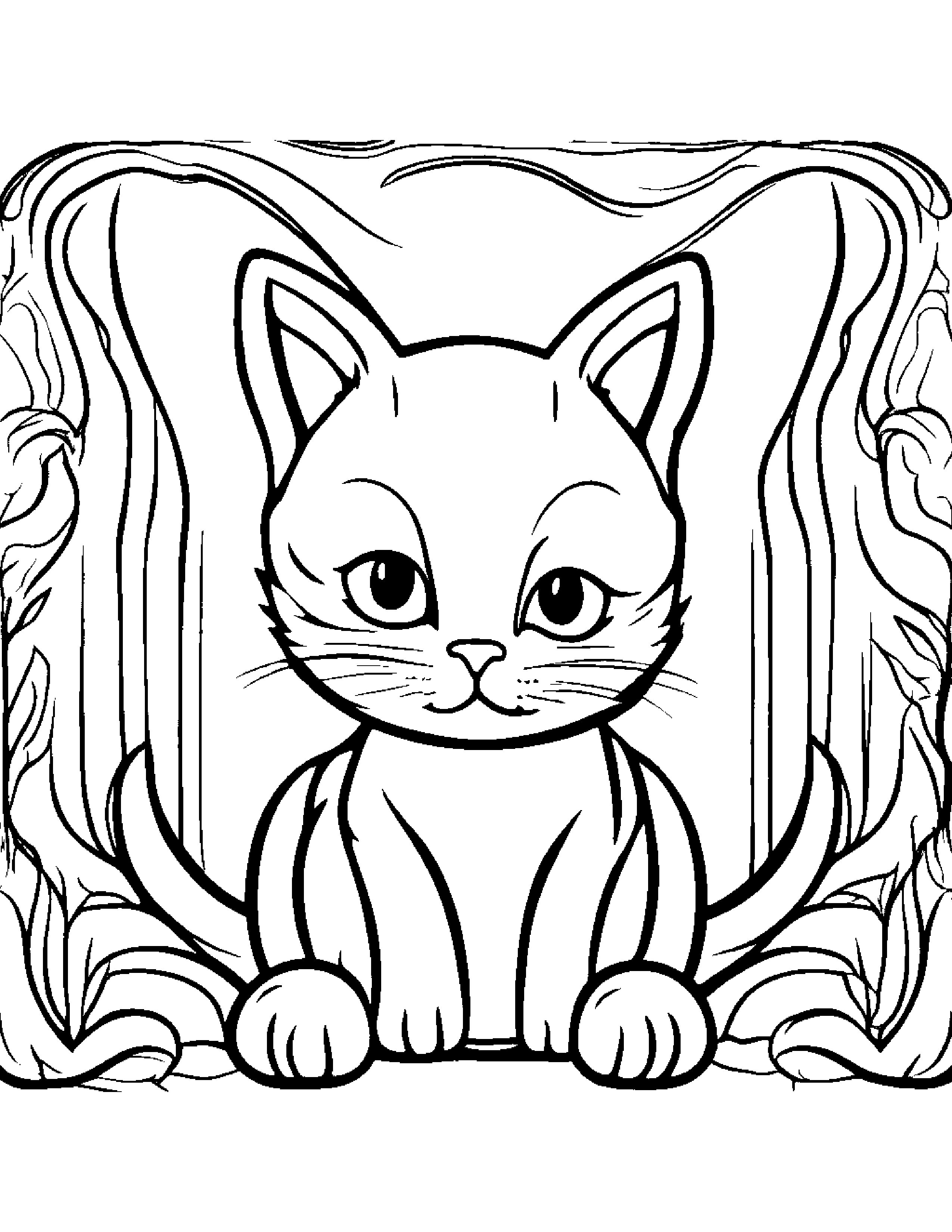 Zippy Kitty #3 Coloring Page (Free Printable PDF)