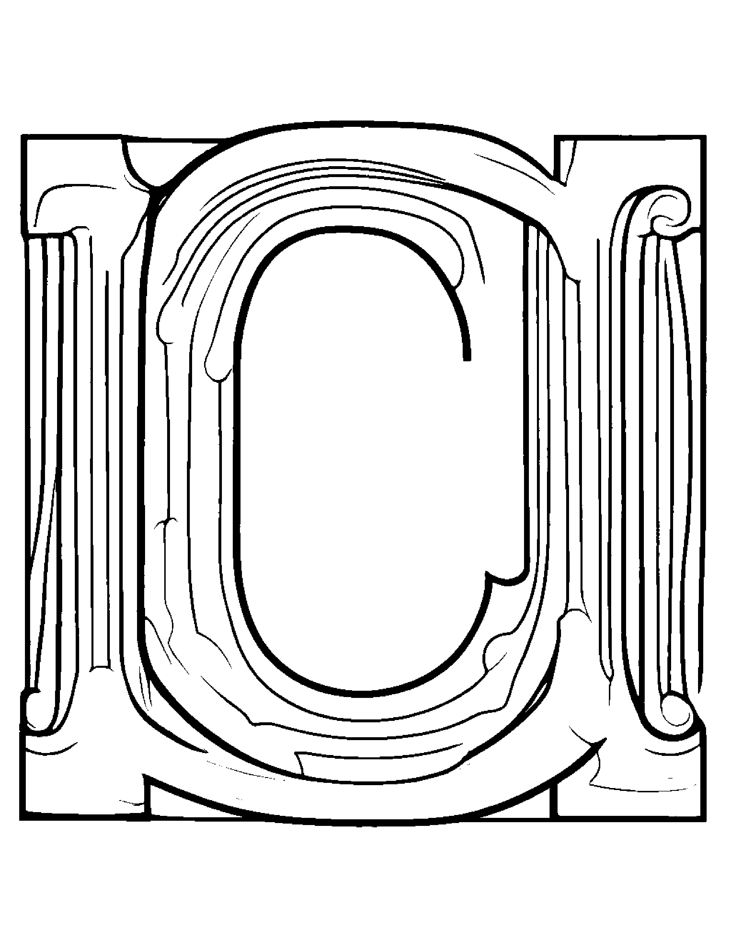 Letter C #3 Coloring Page (Free Printable PDF)