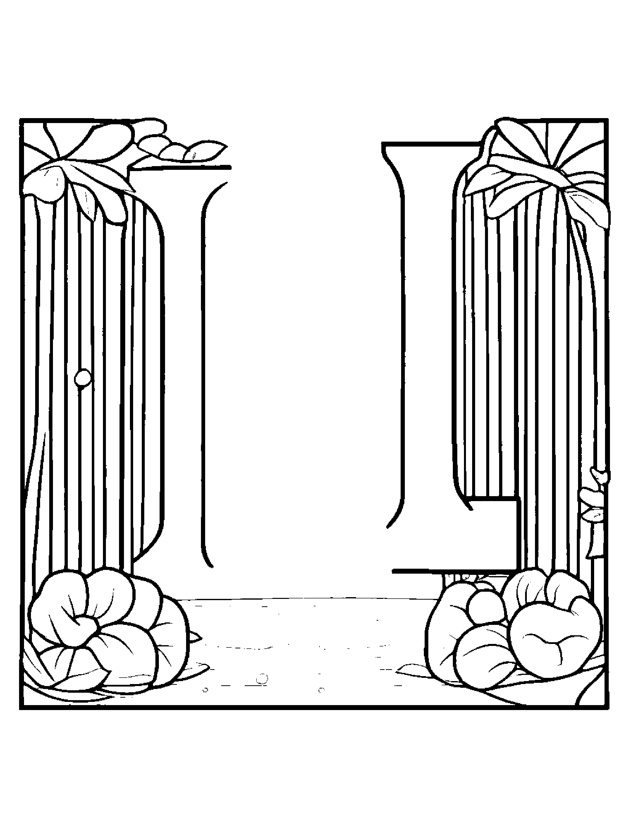 Little Letter J #4 Coloring Page (Free Printable PDF)