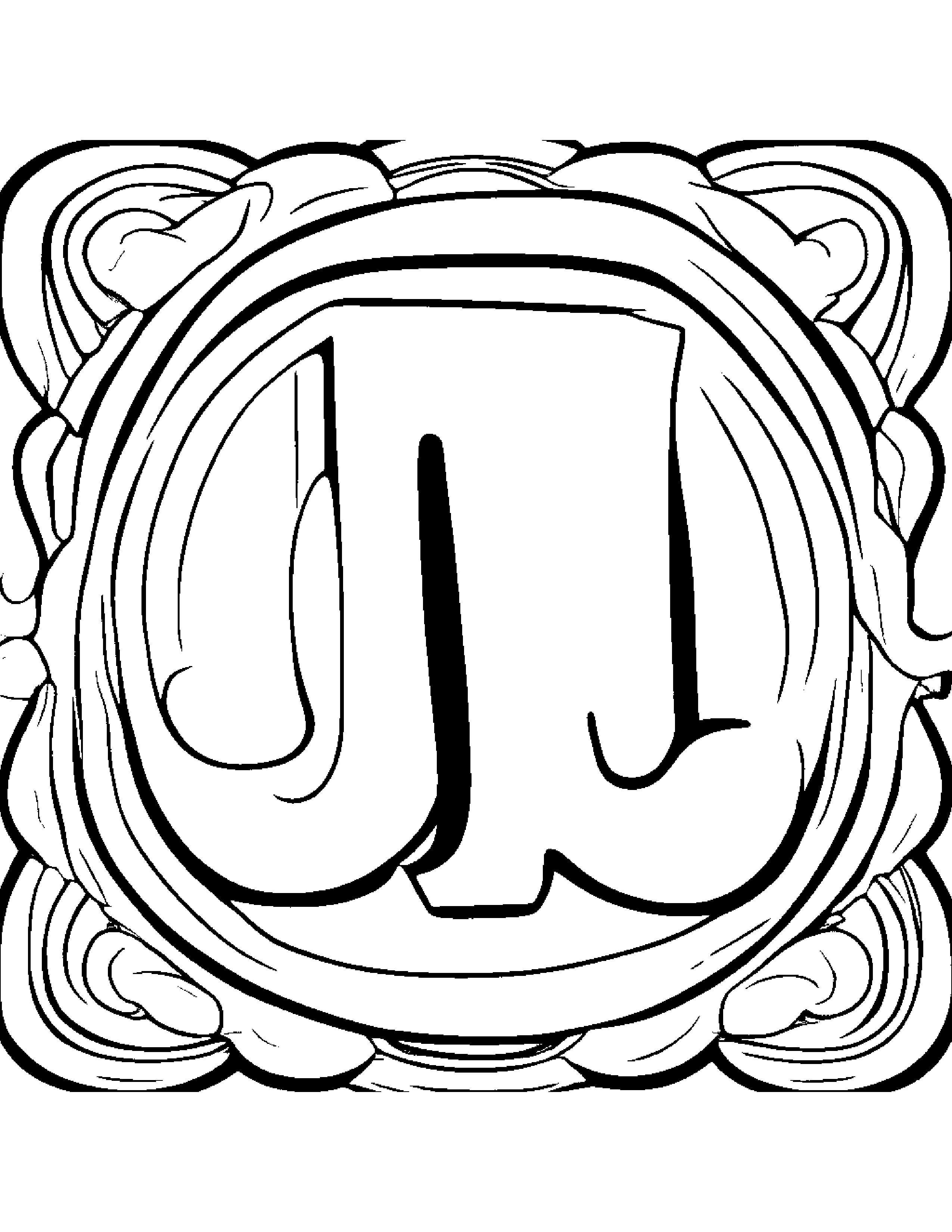 Little Letter J Coloring Page (Free Printable PDF)