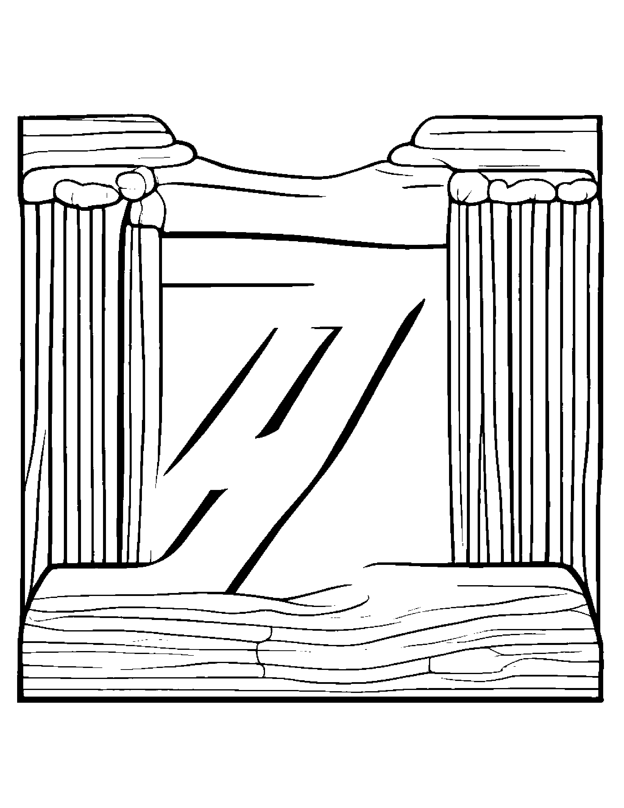 Little Letter Z #4 Coloring Page (Free Printable PDF)