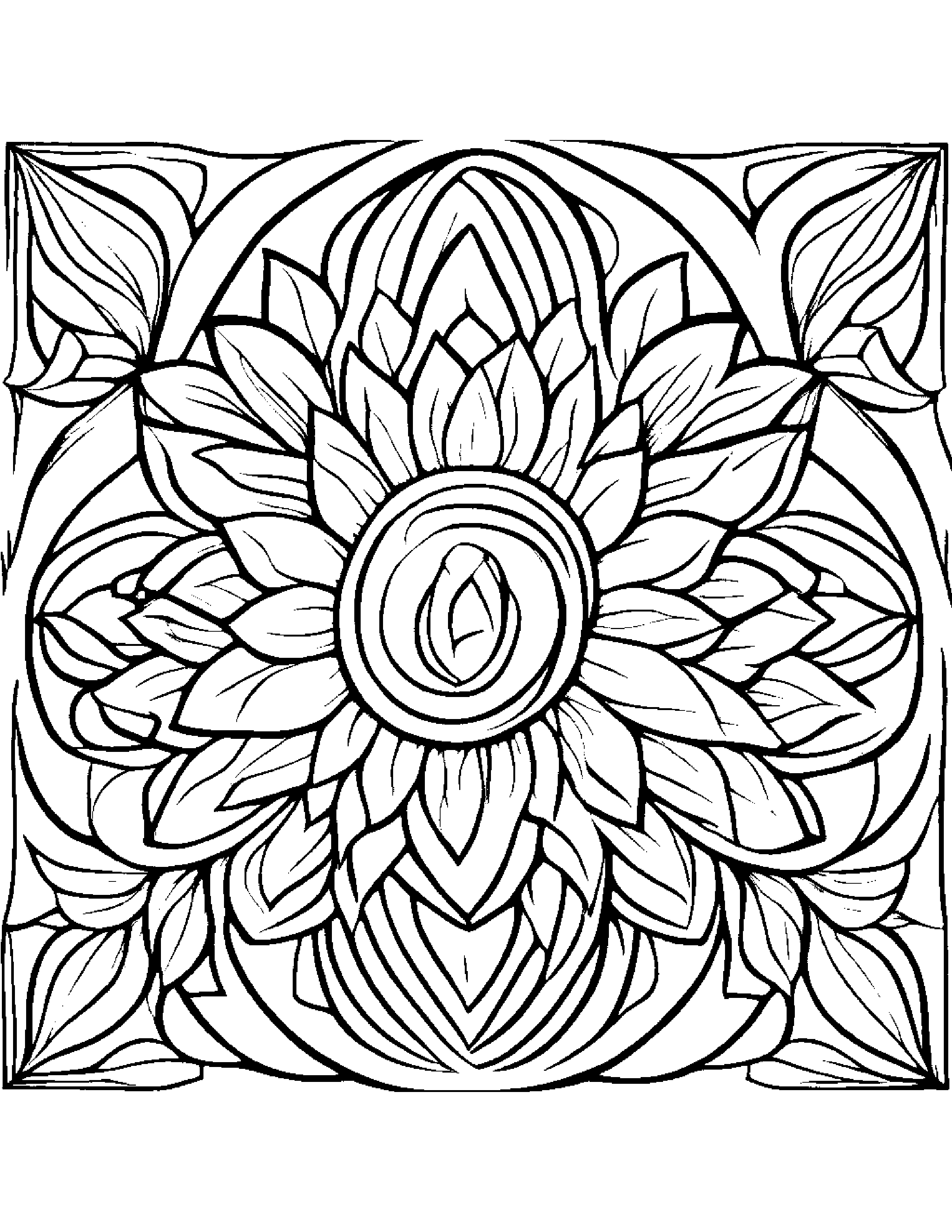 U Coloring Page (Free Printable PDF)