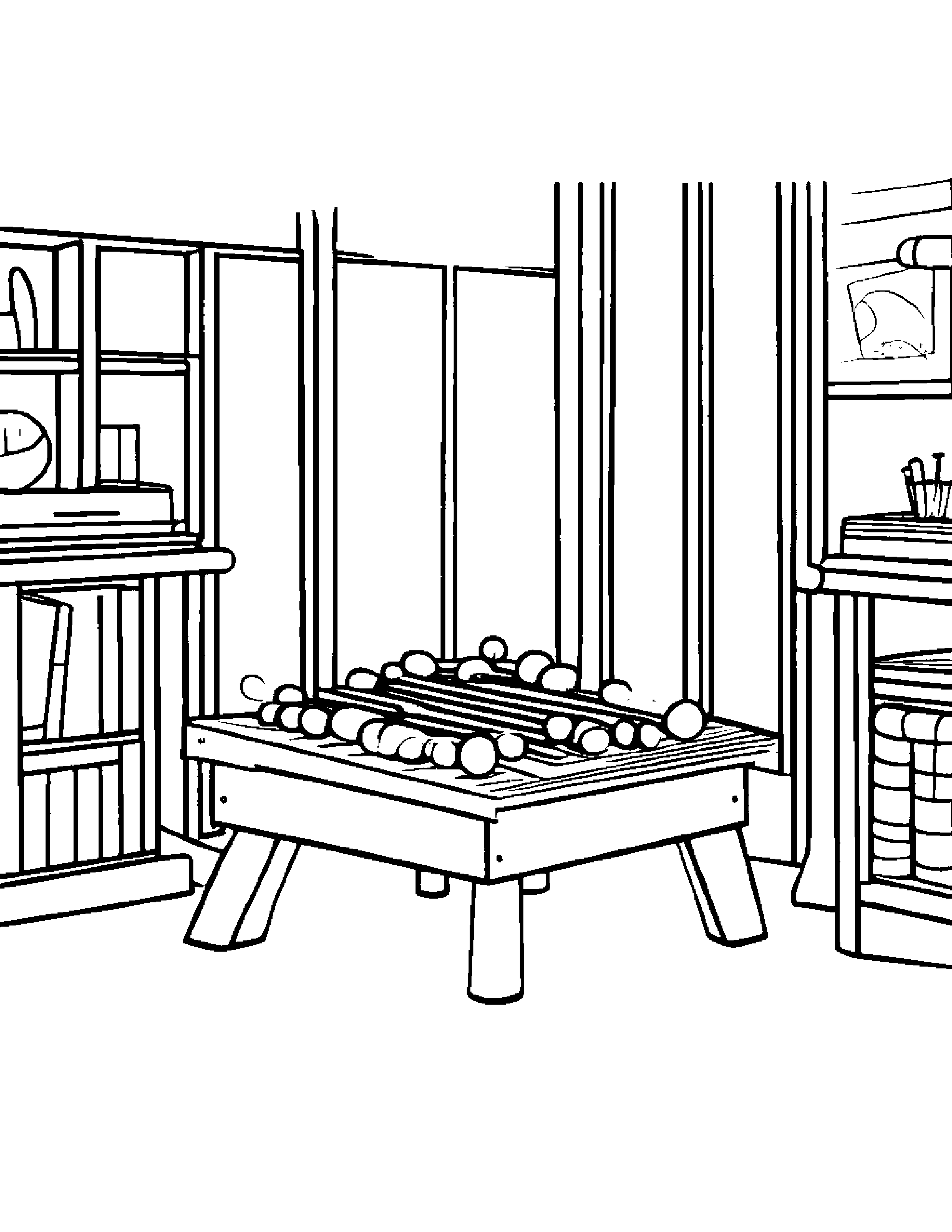 Bubbly Xylophone In A Classroom Corner Coloring Page (Free Printable PDF)