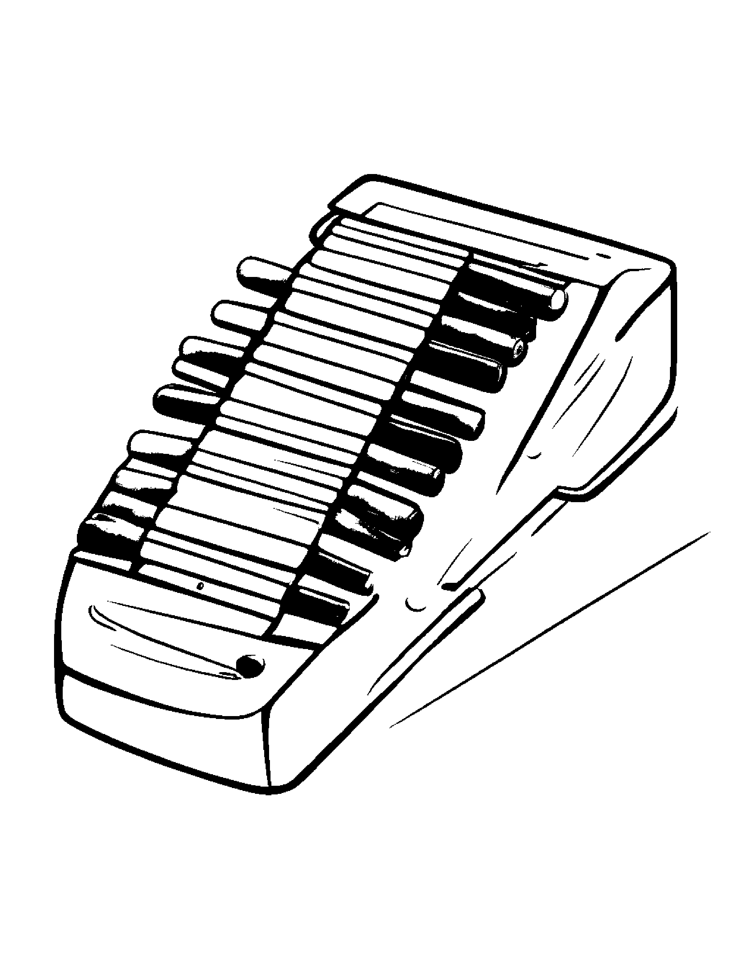 Cheerful Xylophone #3 Coloring Page (Free Printable PDF)