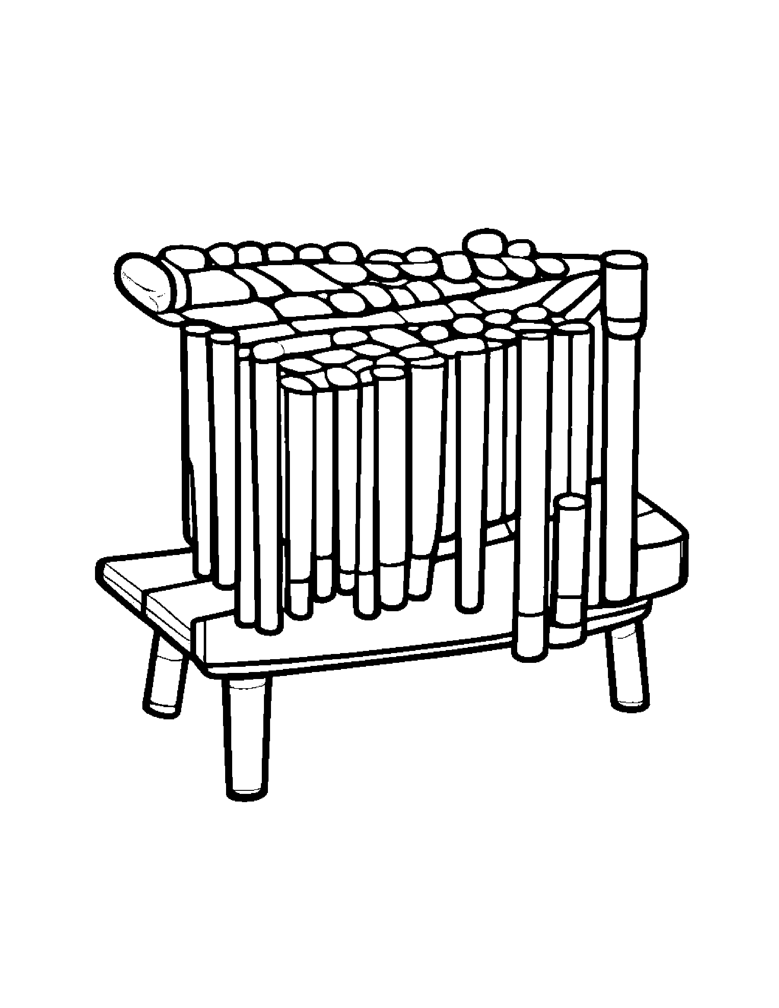 Cozy Xylophone #3 Coloring Page (Free Printable PDF)