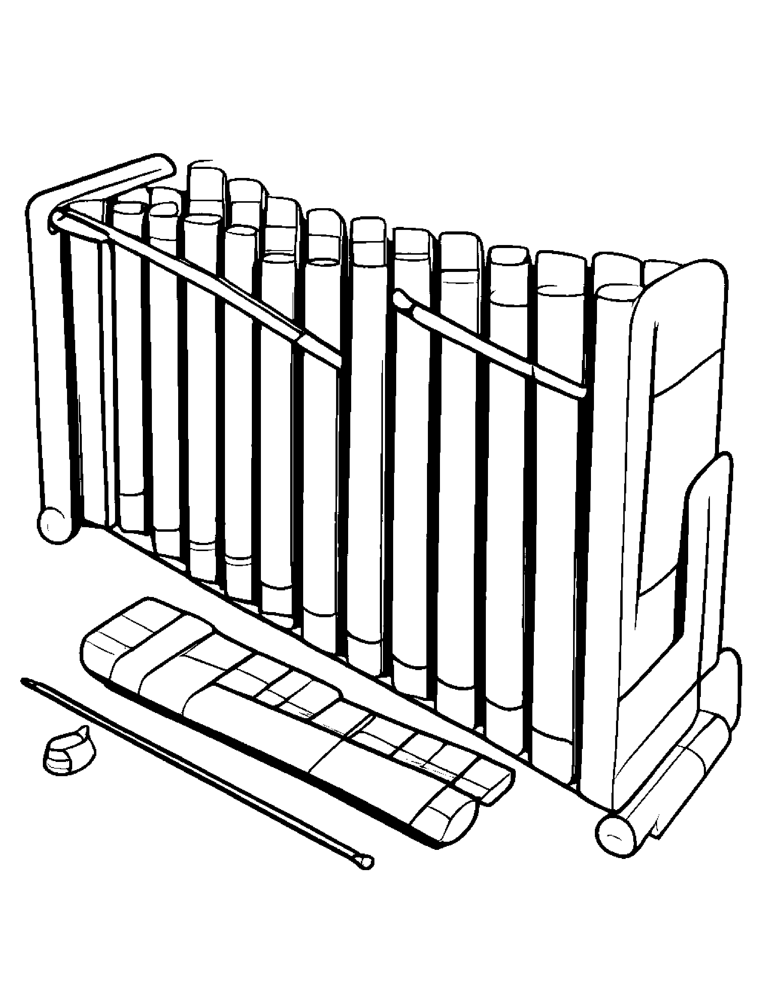 Cozy Xylophone #5 Coloring Page (Free Printable PDF)