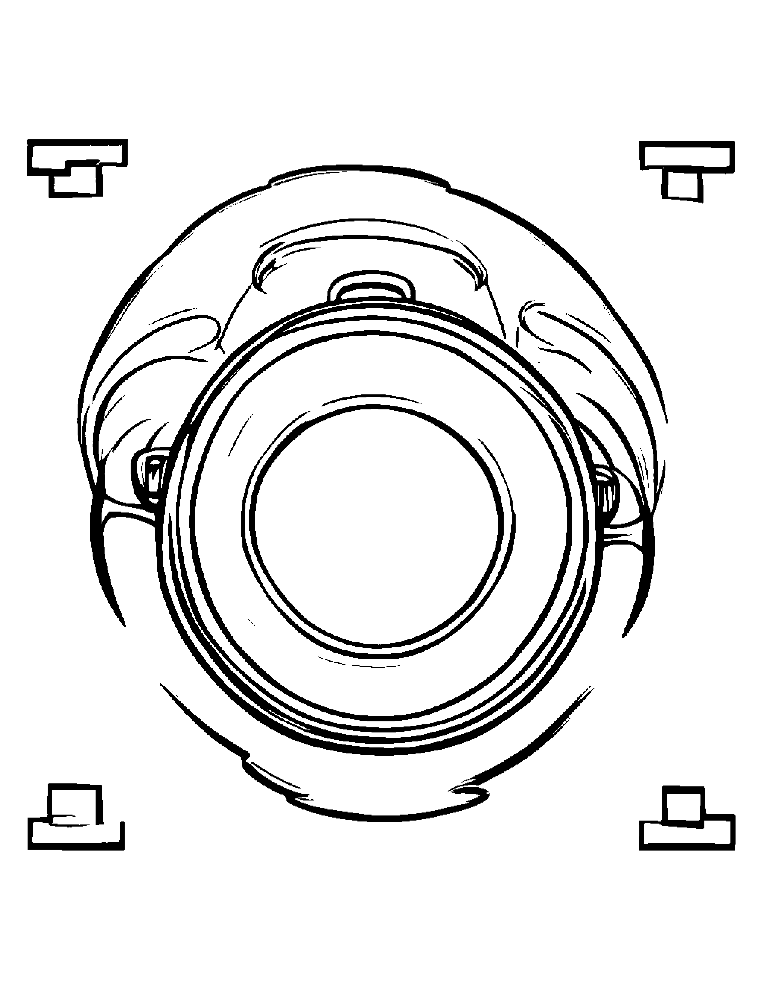 Happy Tambourine #2 Coloring Page (Free Printable PDF)