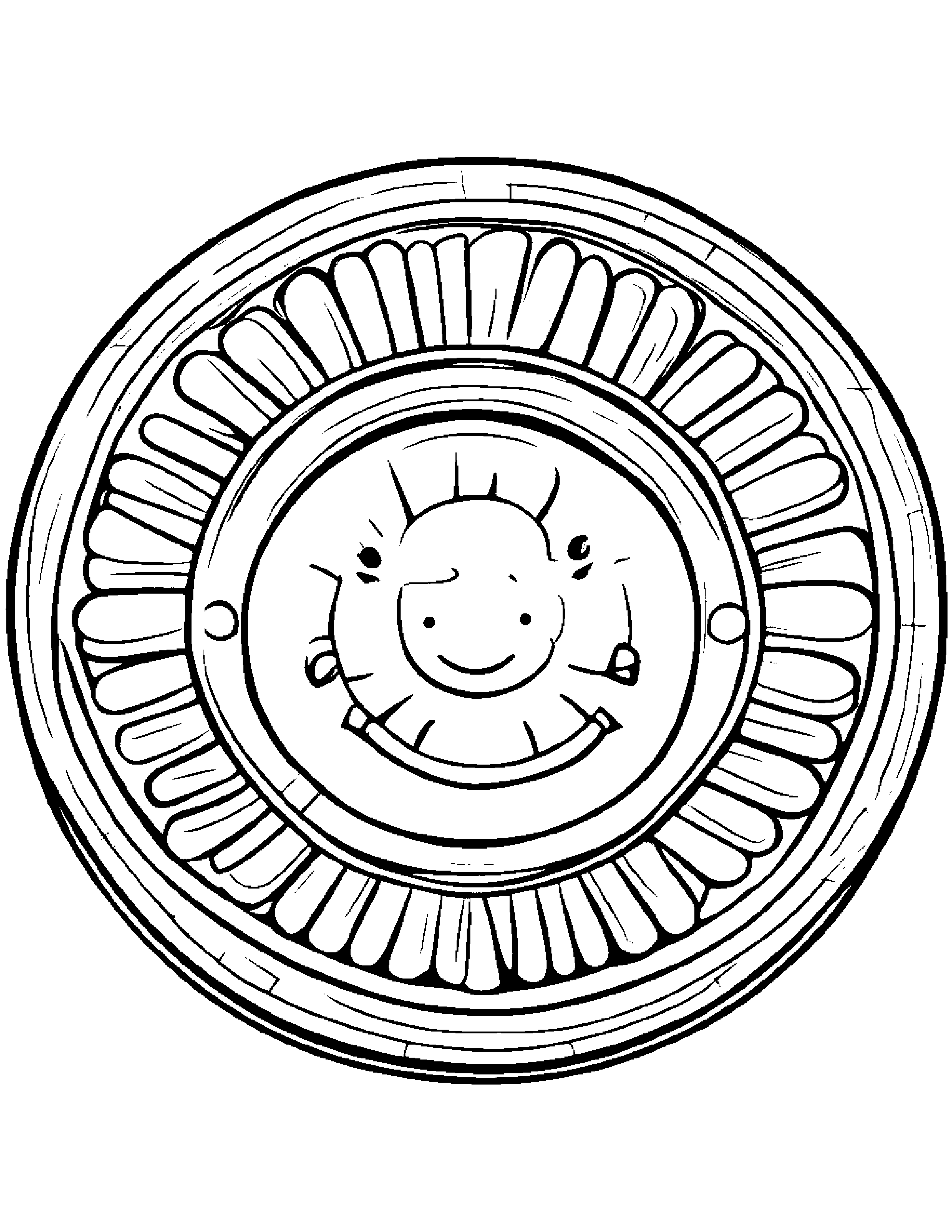 Jolly Tambourine #3 Coloring Page (Free Printable PDF)