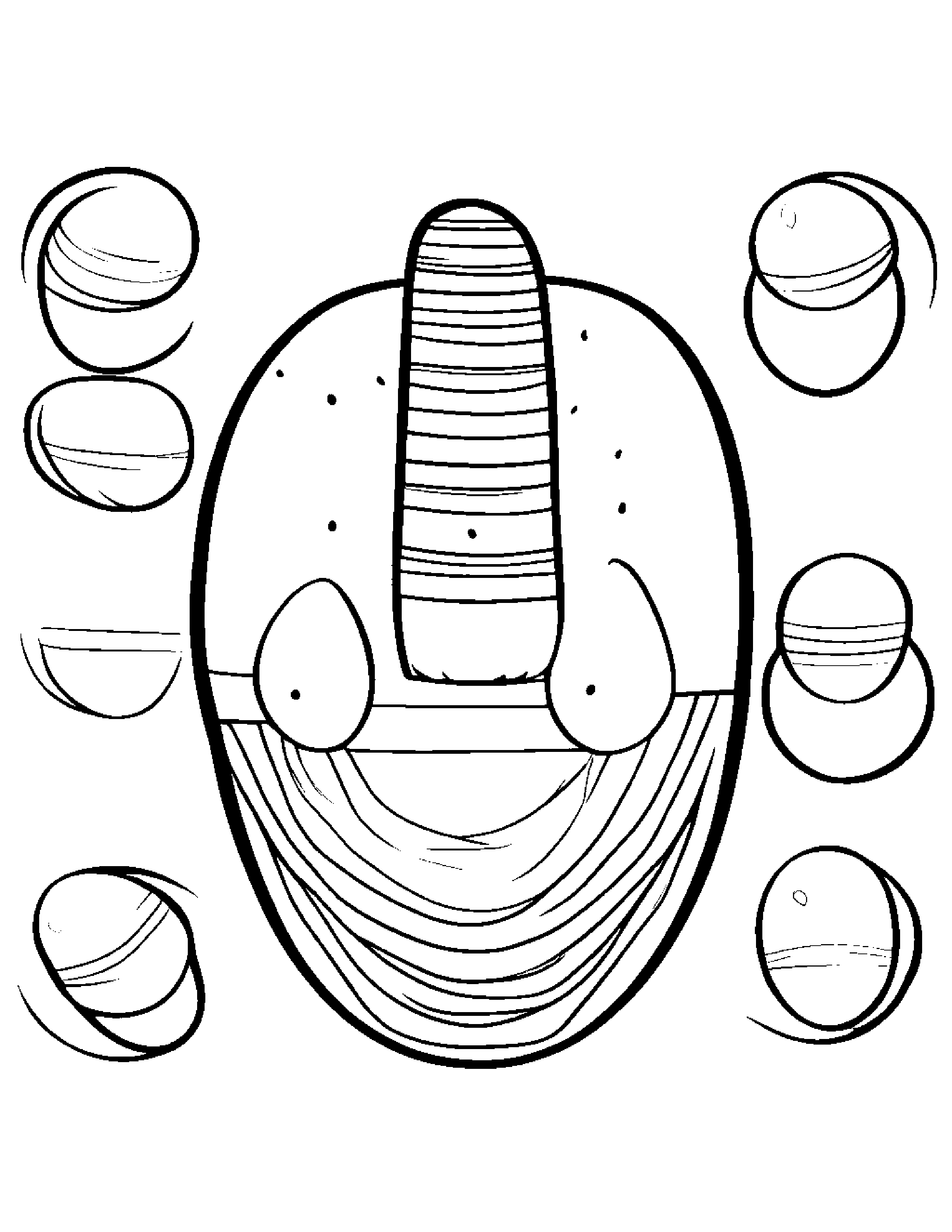 Maracas Learning To Count To Ten Coloring Page (Free Printable PDF)
