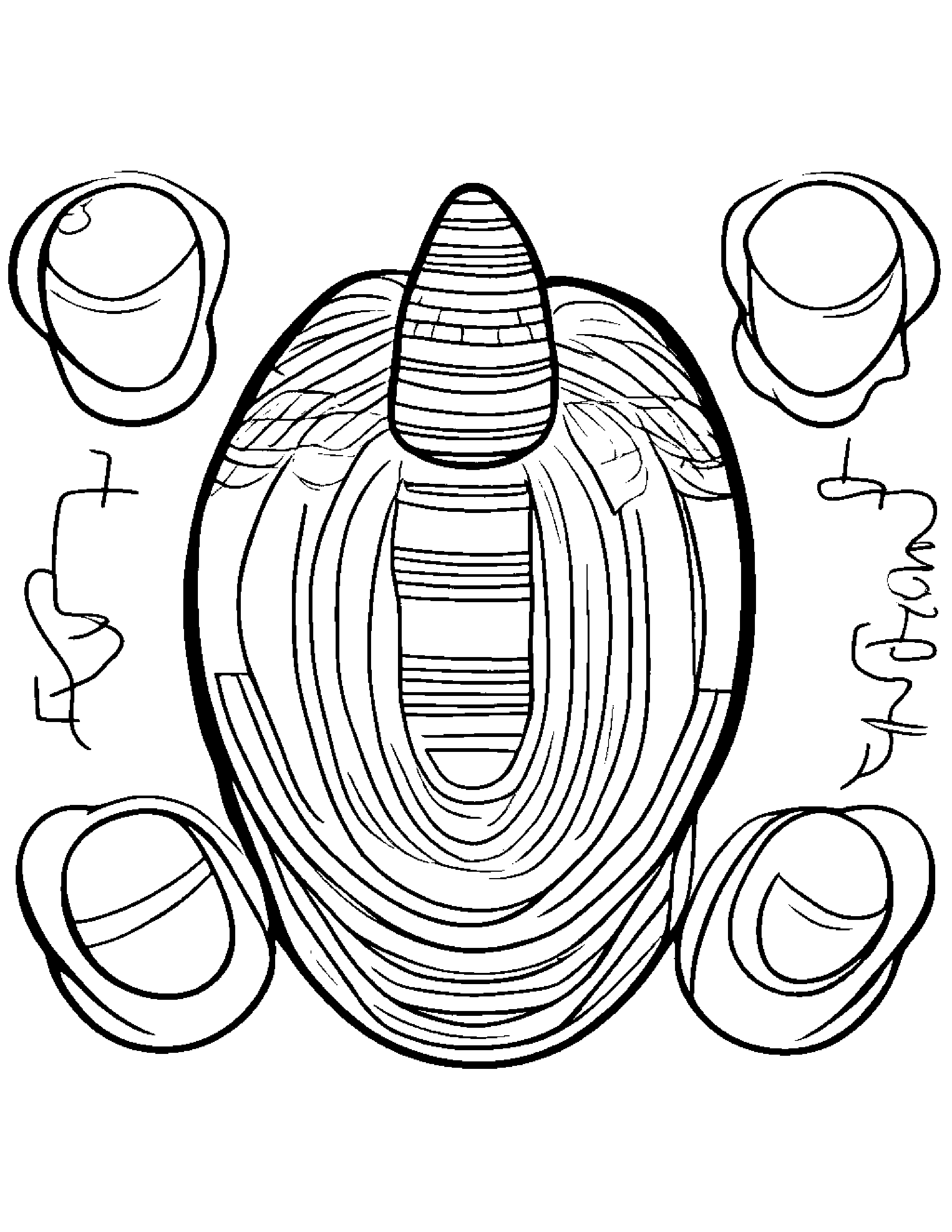 Maracas Practicing Shapes #2 Coloring Page (Free Printable PDF)