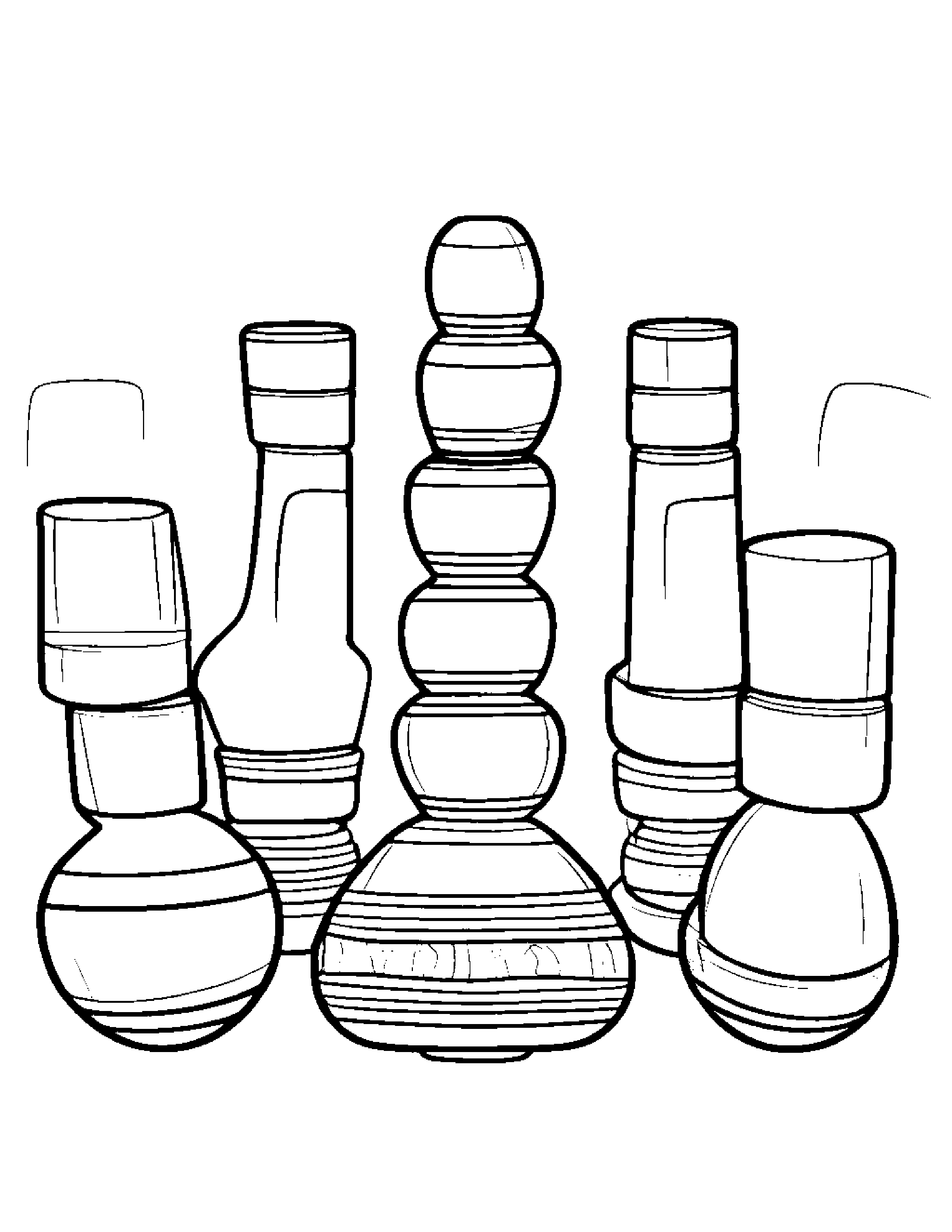 Maracas Stacking Blocks #2 Coloring Page (Free Printable PDF)