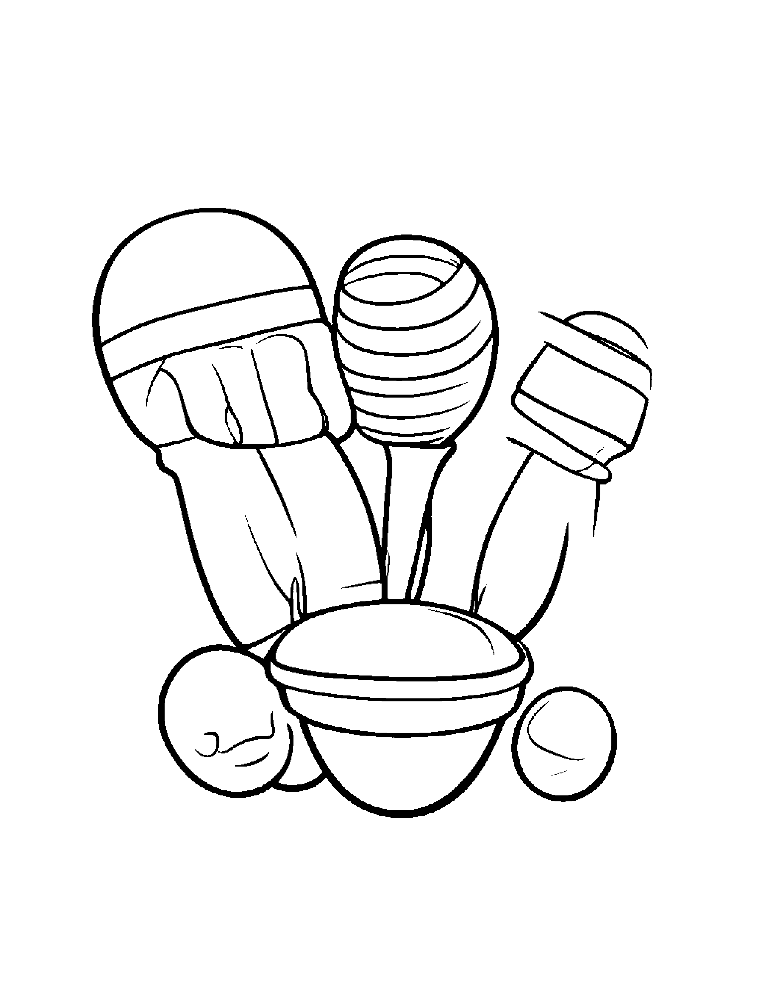 Maracas Tidying Toys #2 Coloring Page (Free Printable PDF)