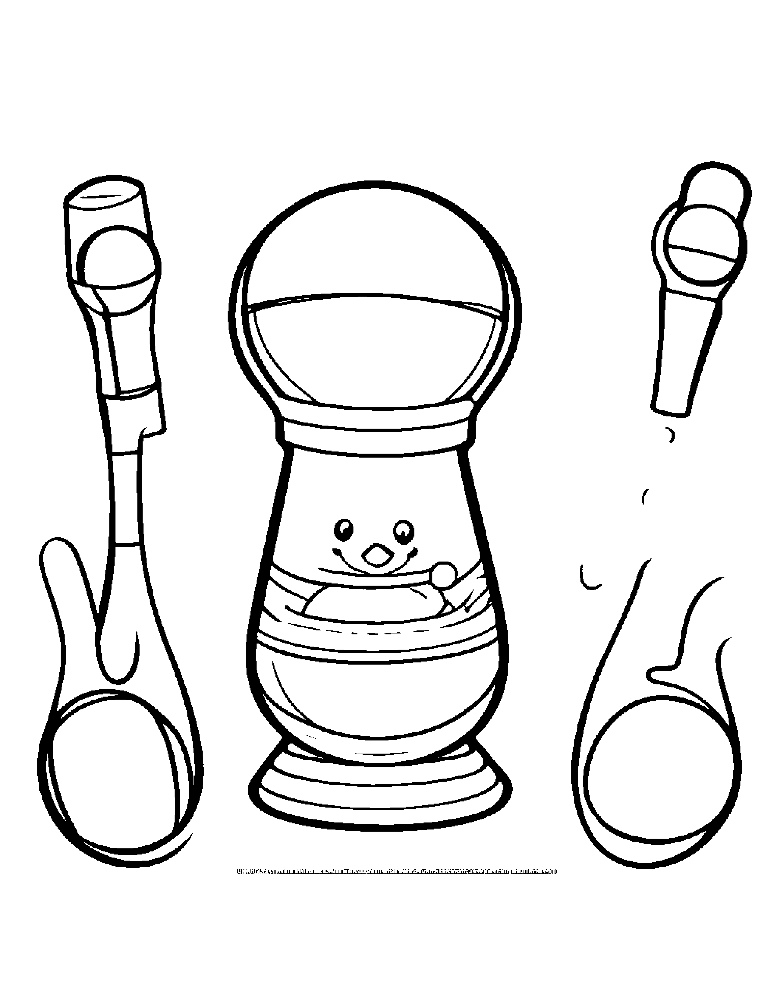 Maracas Tidying Toys #3 Coloring Page (Free Printable PDF)