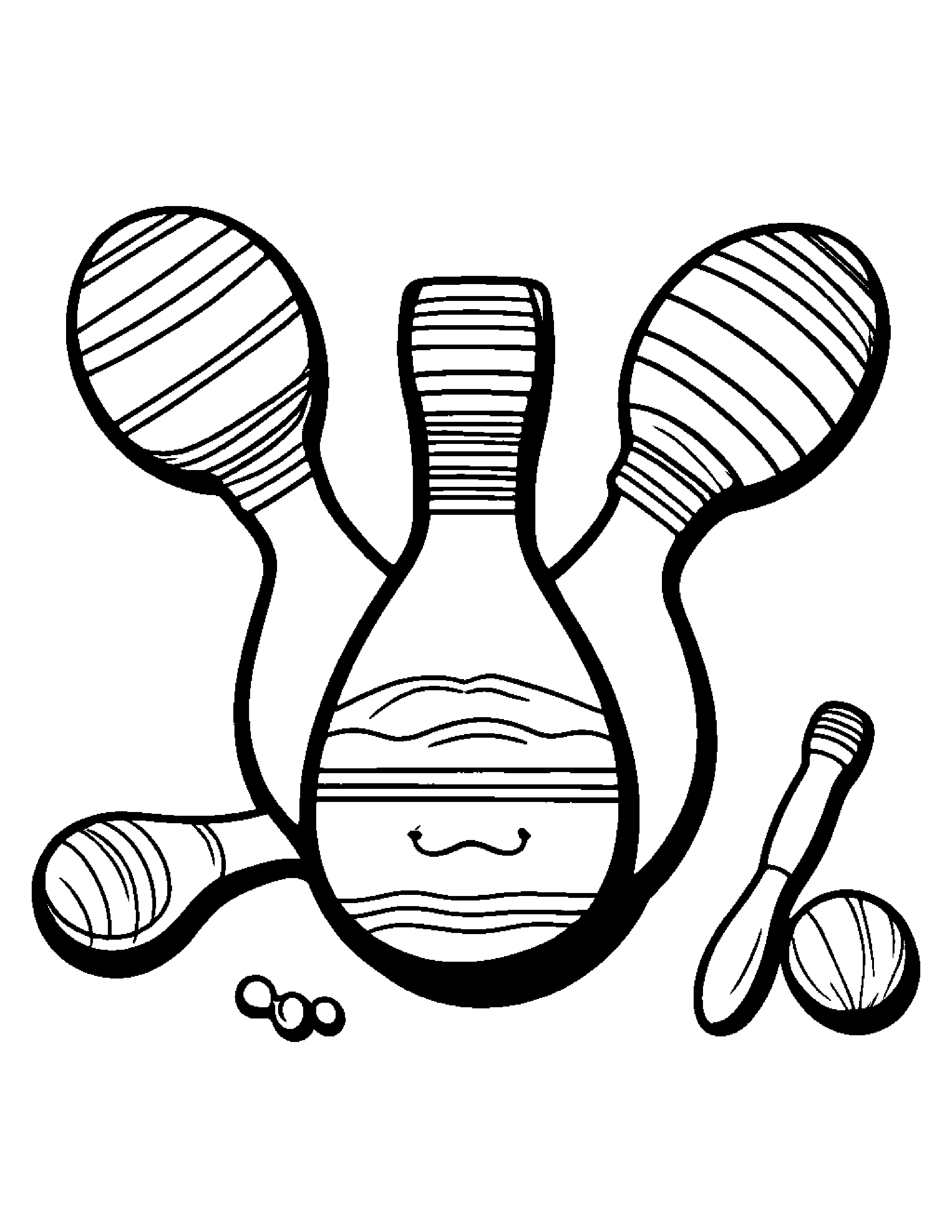 Maracas Tidying Toys #5 Coloring Page (Free Printable PDF)