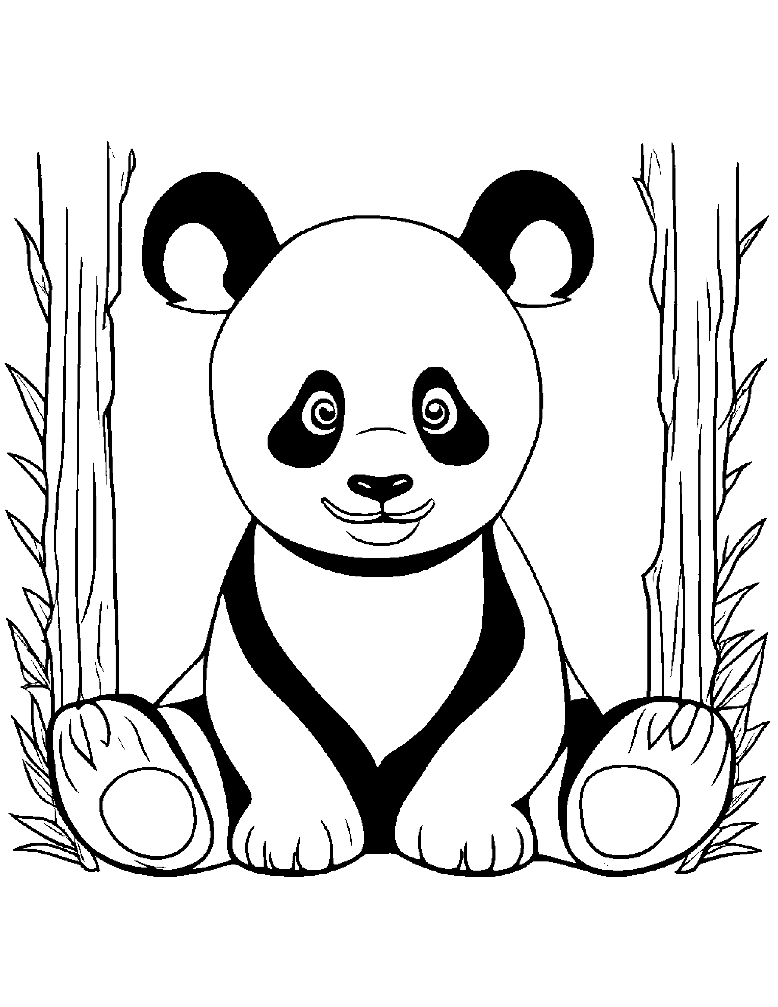 Panda Making Silly Faces Coloring Page (Free Printable PDF)