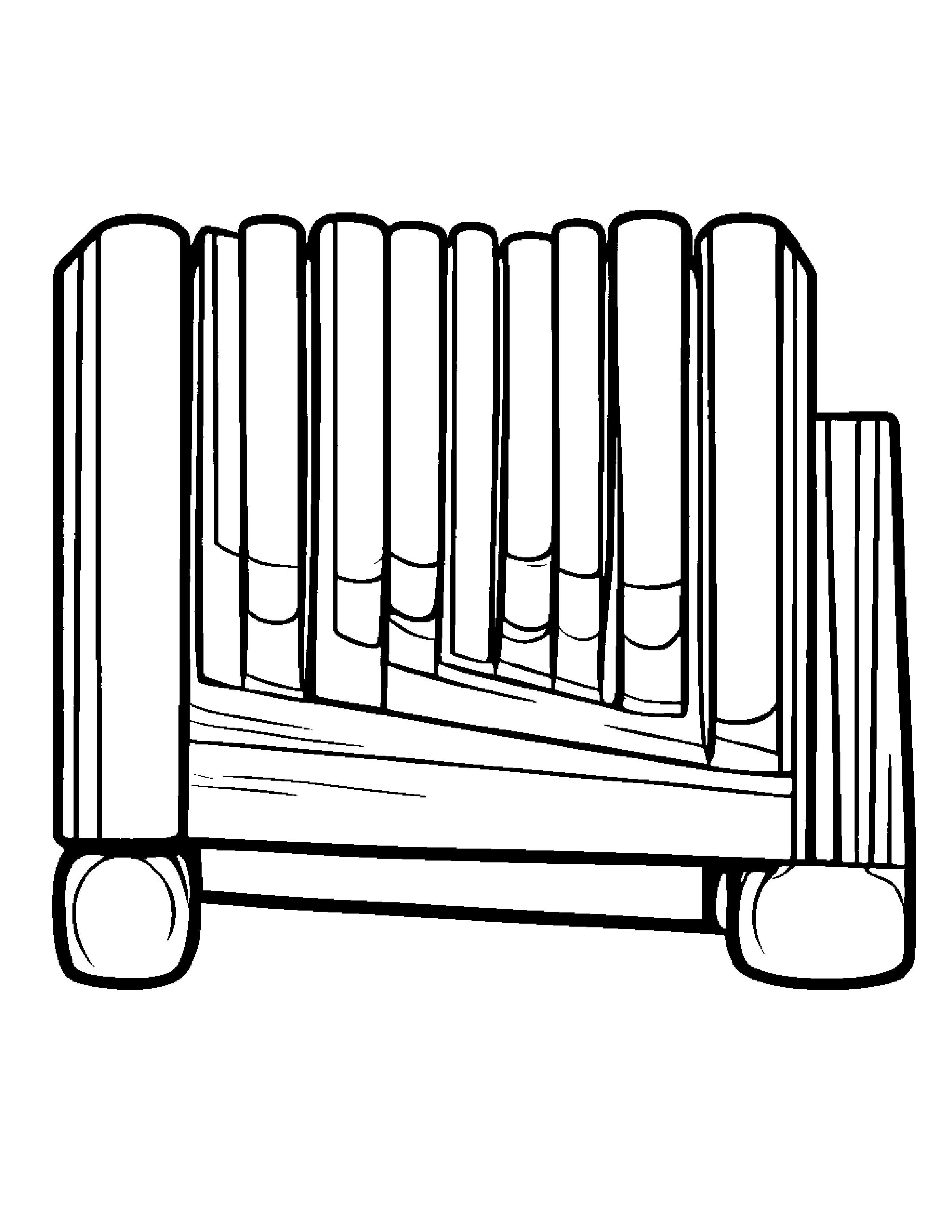 Shy Xylophone Coloring Page (Free Printable PDF)