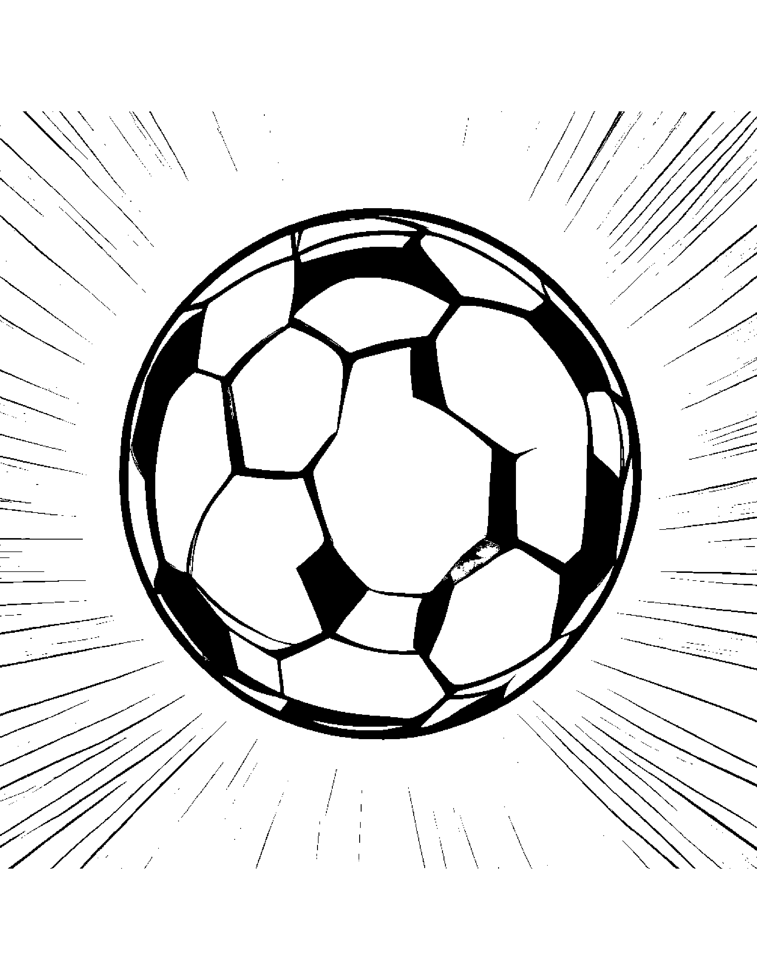 Soccer Ball Singing #2 Coloring Page (Free Printable PDF)