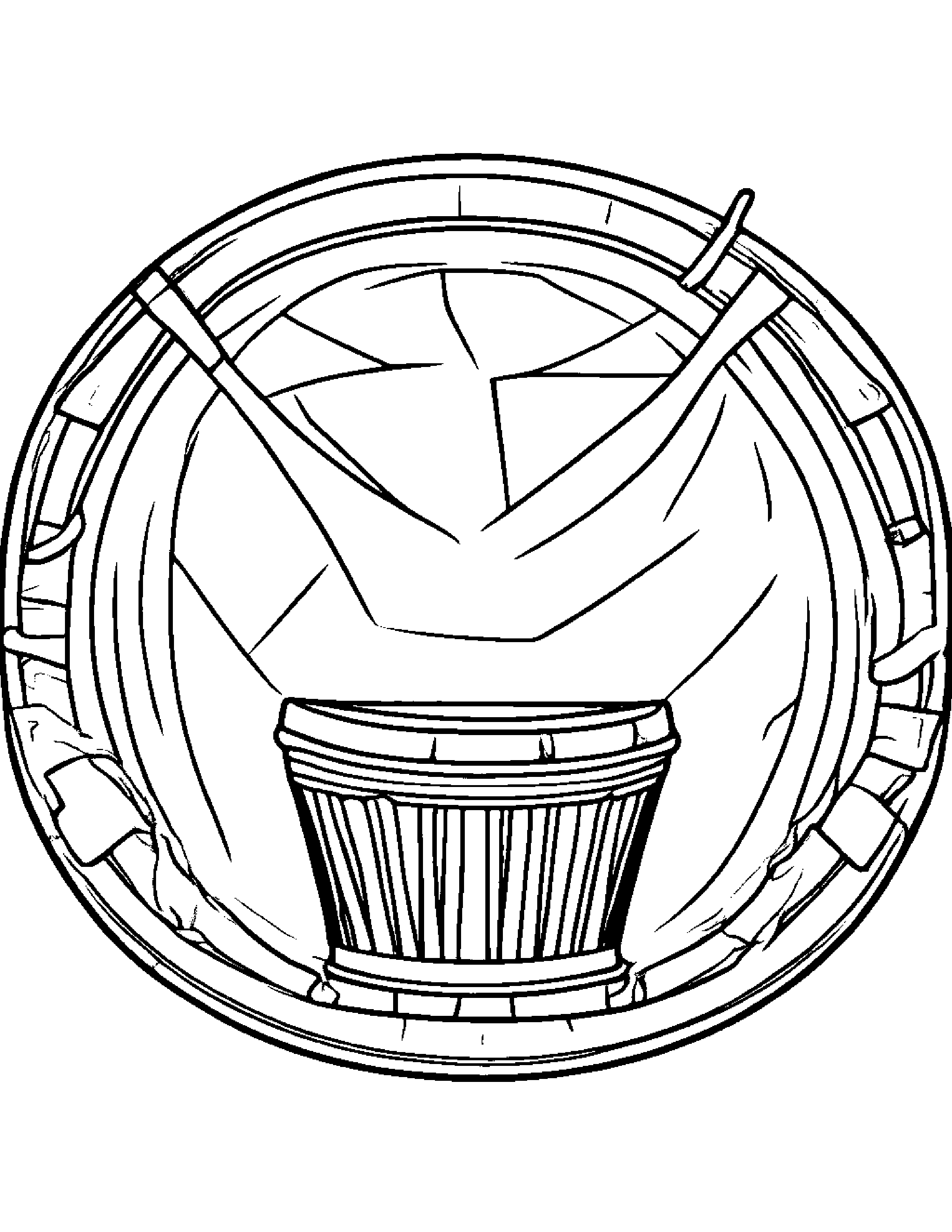 Sprightly Drum Coloring Page (Free Printable PDF)